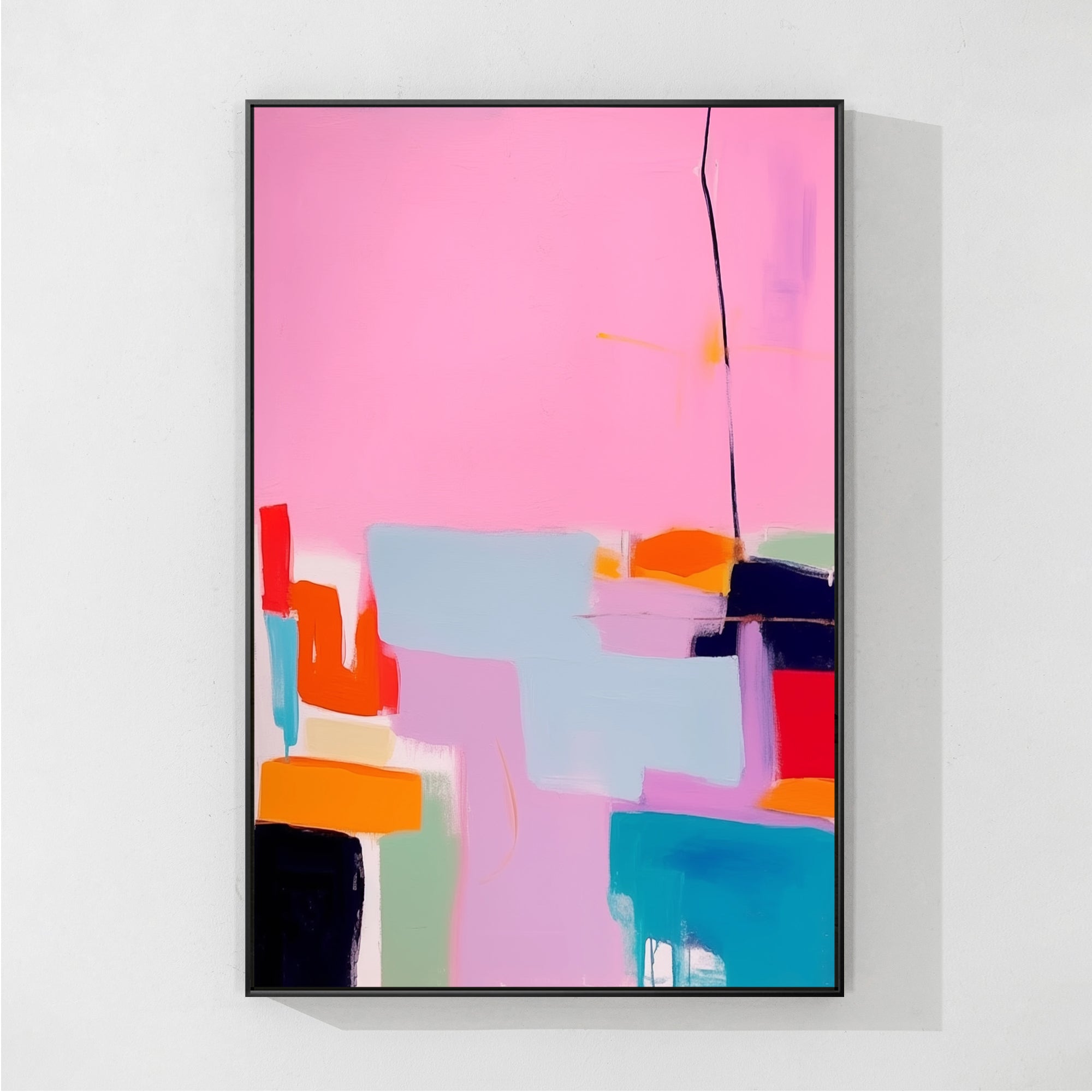 Handgemalte abstrakte Kunst