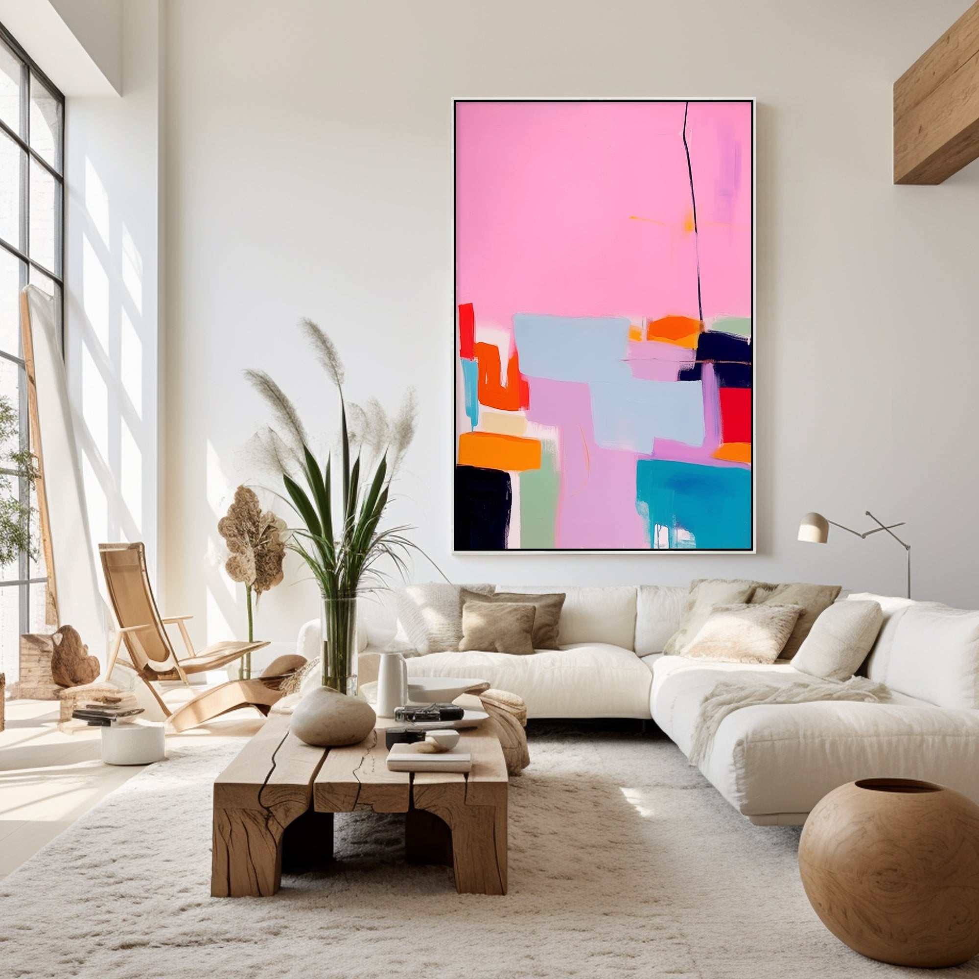 Handgemalte abstrakte Kunst