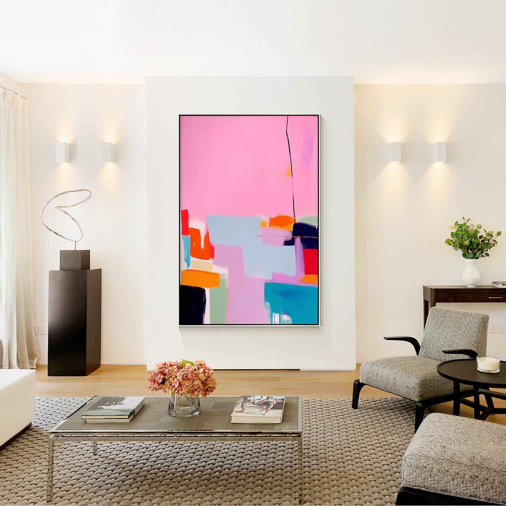 Handgemalte abstrakte Kunst