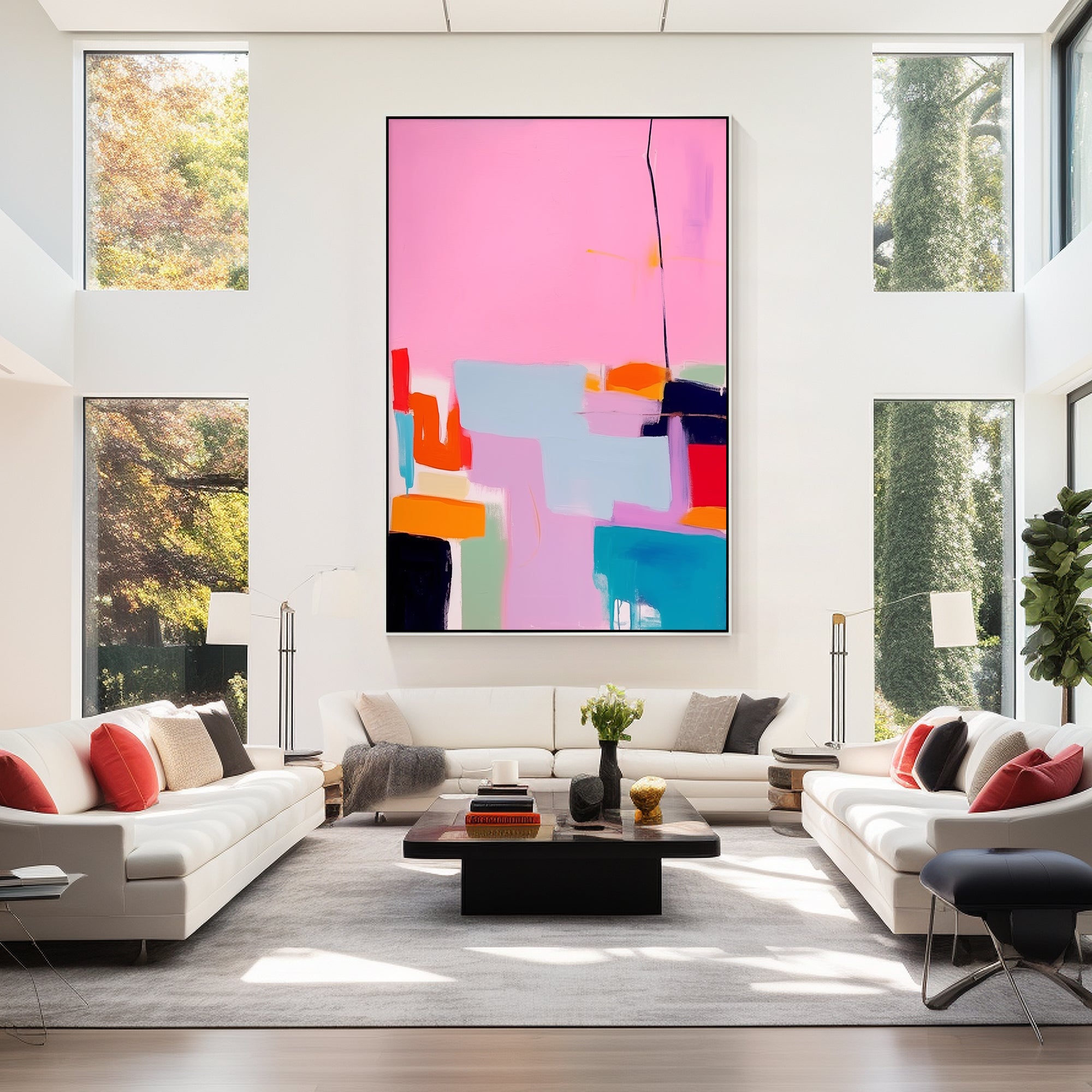 Handgemalte abstrakte Kunst