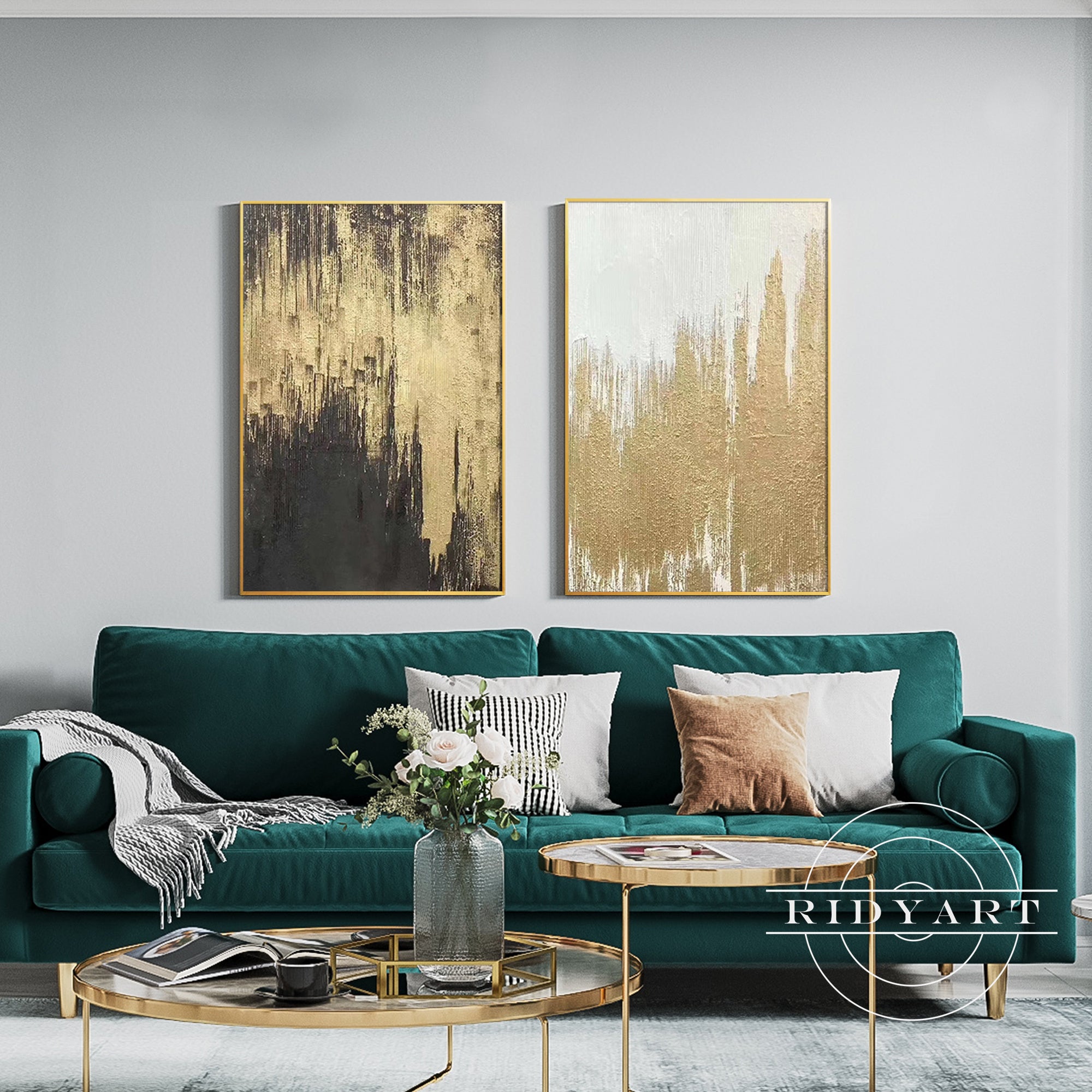 Vertical format – ideal for narrow walls or paired styling