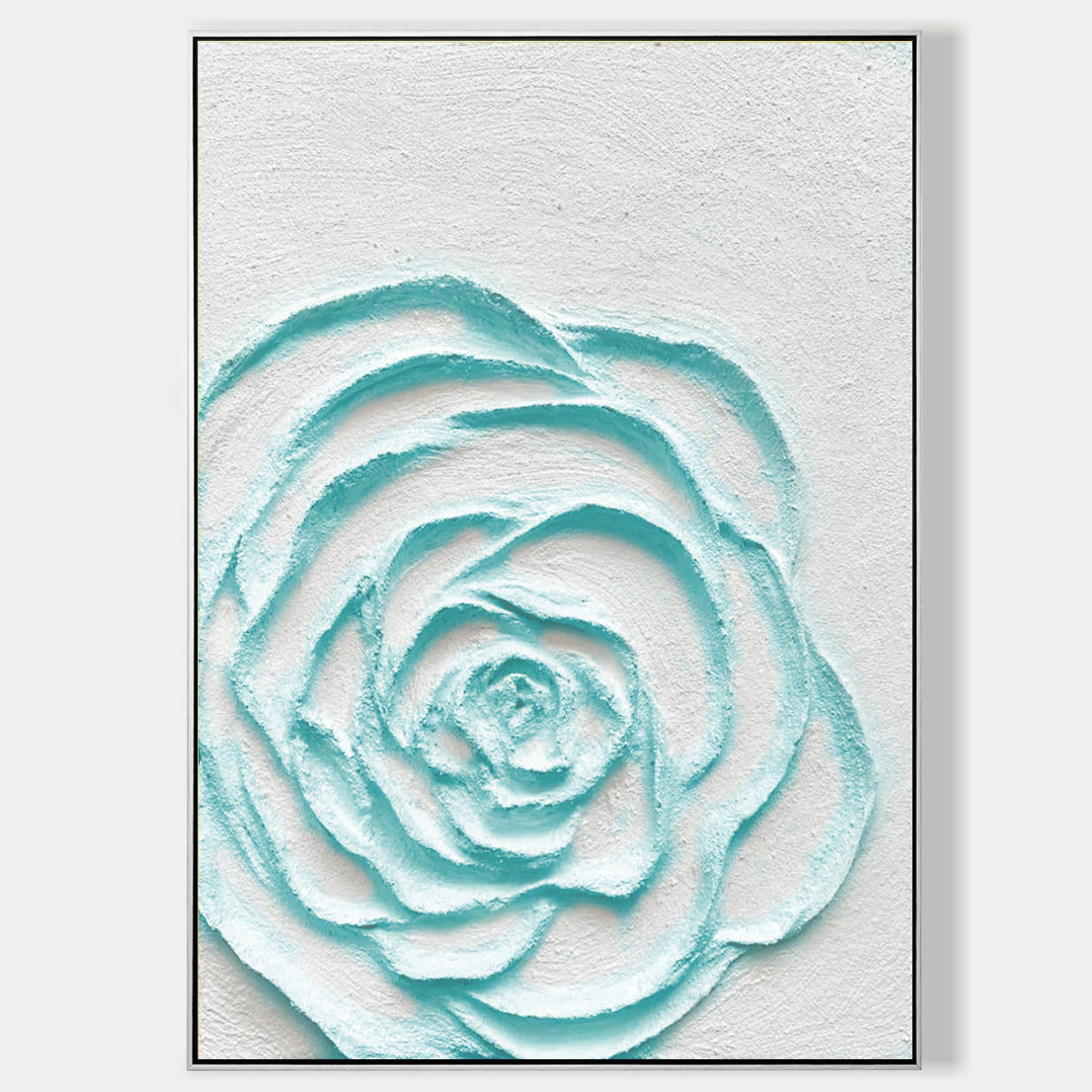 Minimalistisches florales Ölgemälde