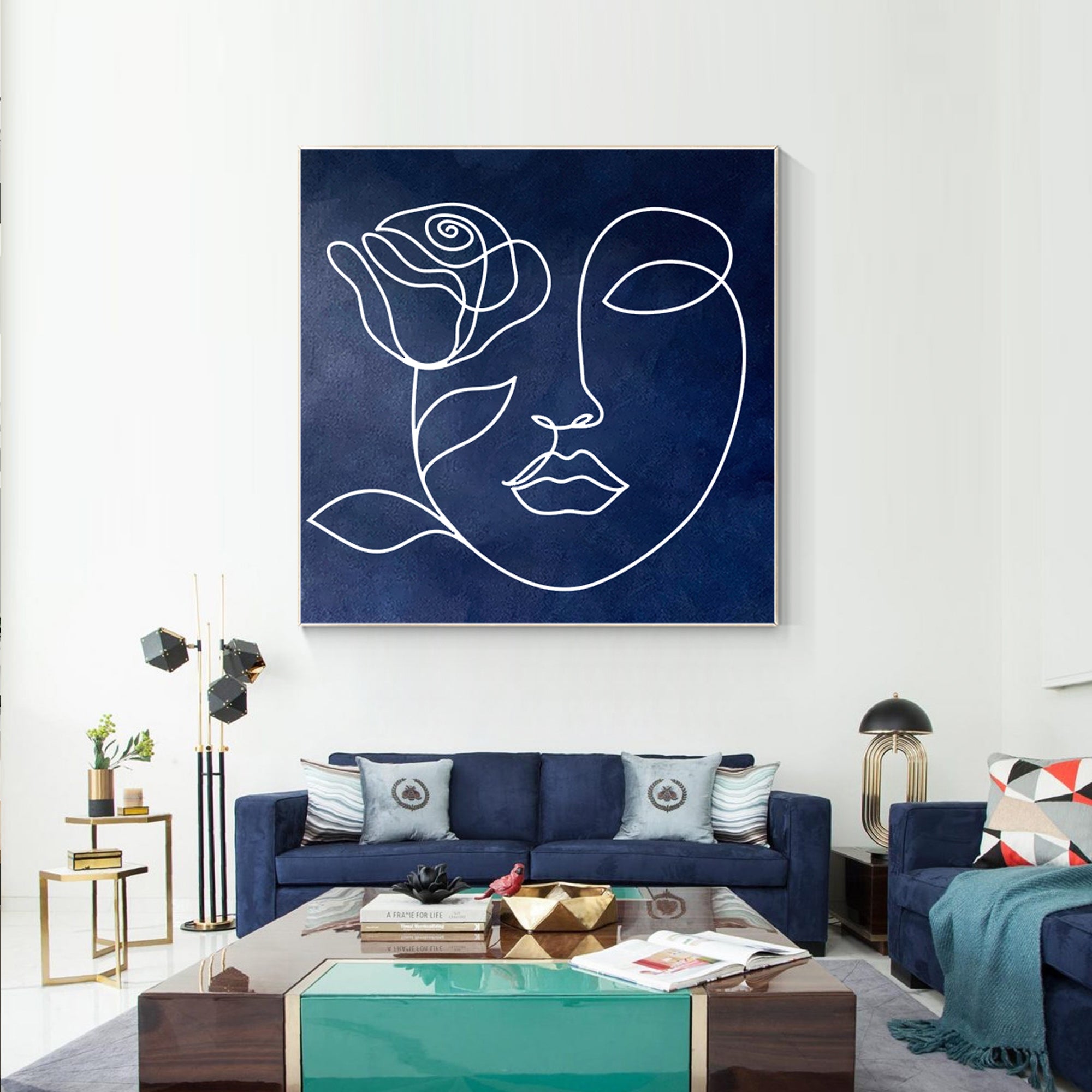 Picasso Gesichtsbemalung Minimalistische Strichzeichnungen