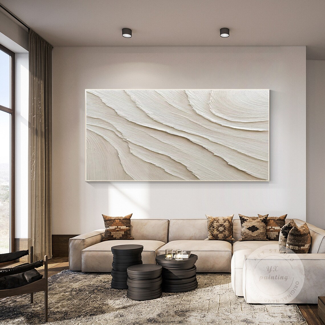 minimalist textured painting