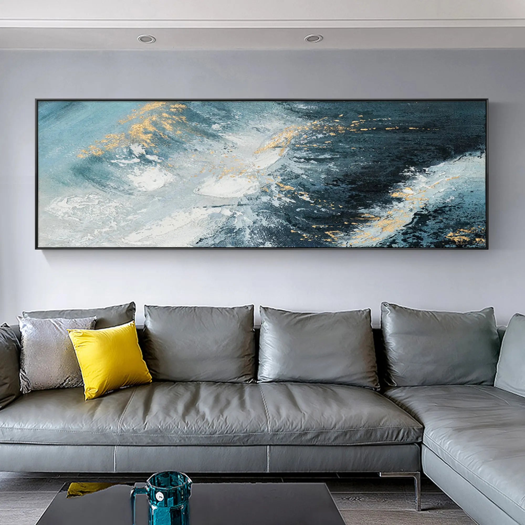 Modern Abstract Oil Painting / Blue Tones RIDYART