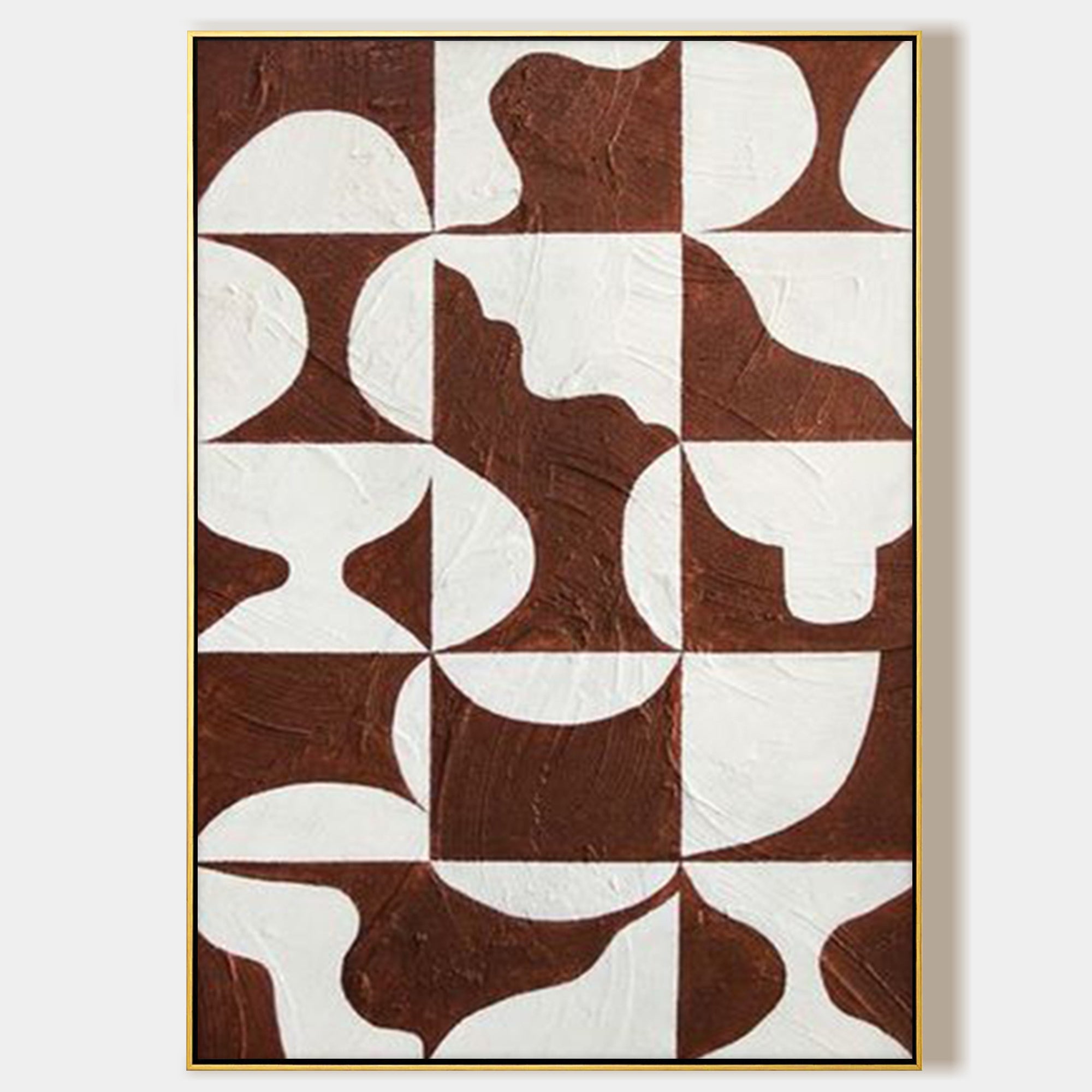 Modern Geometric Oil Painting