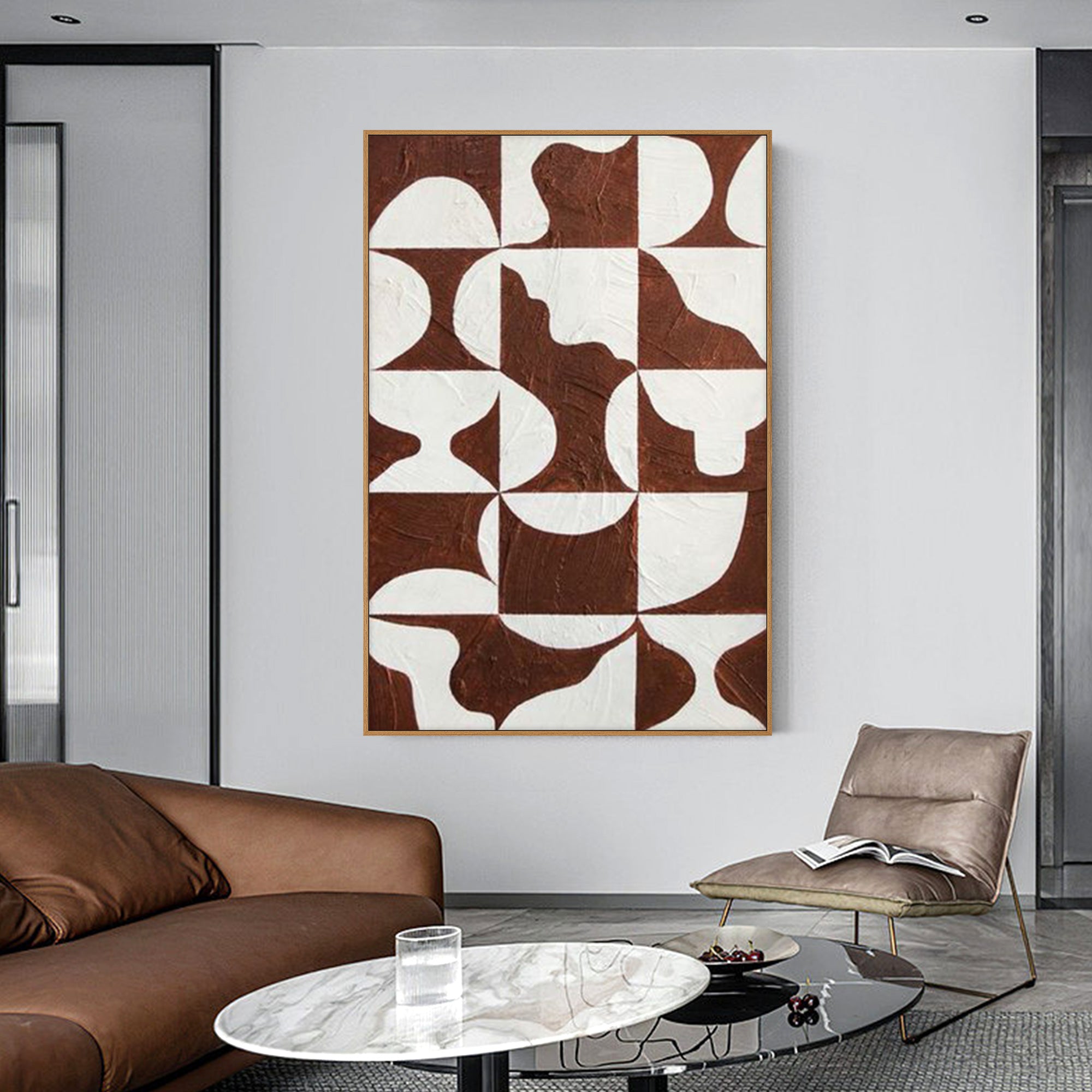 Modern Geometric Oil Painting