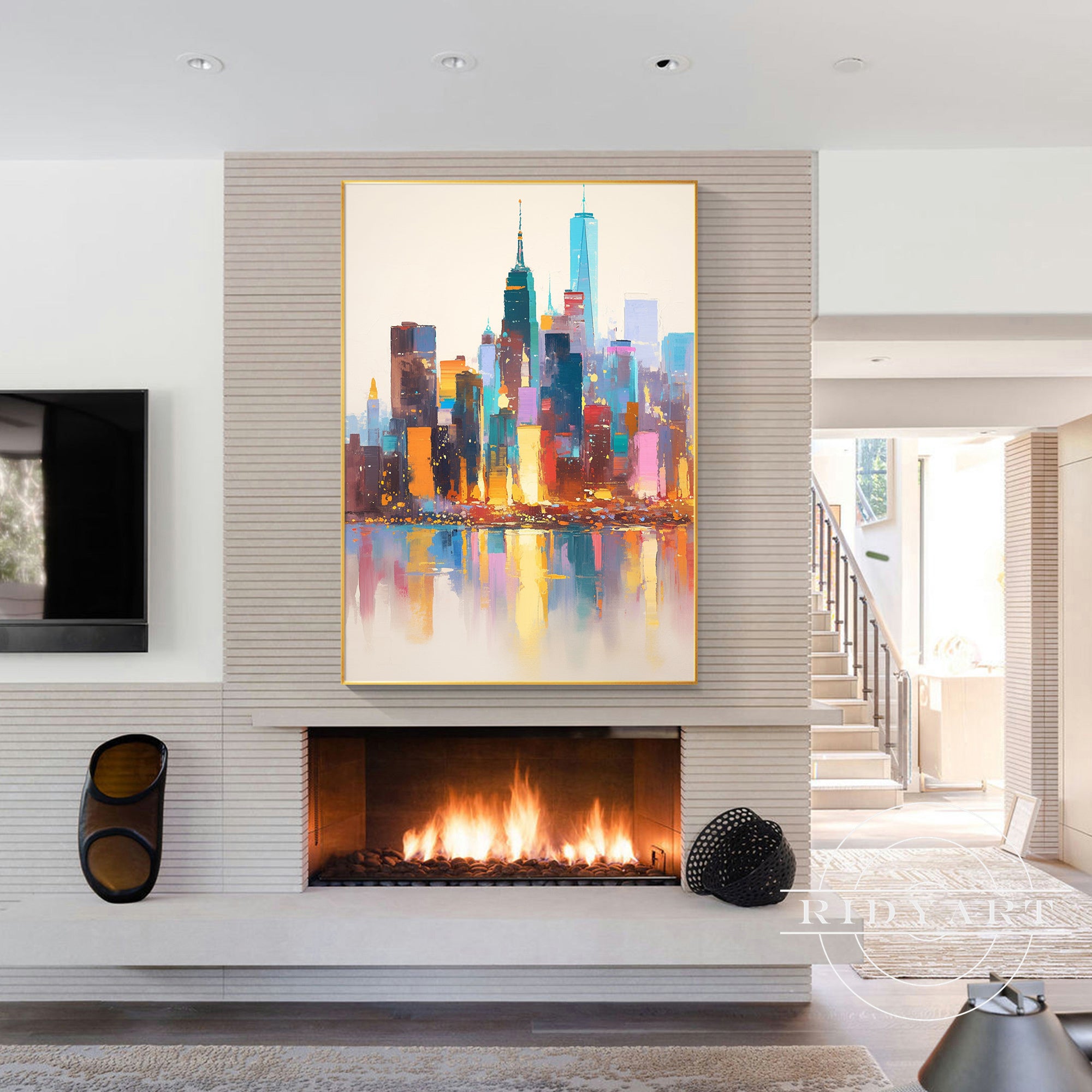 New York Skyline Painting
