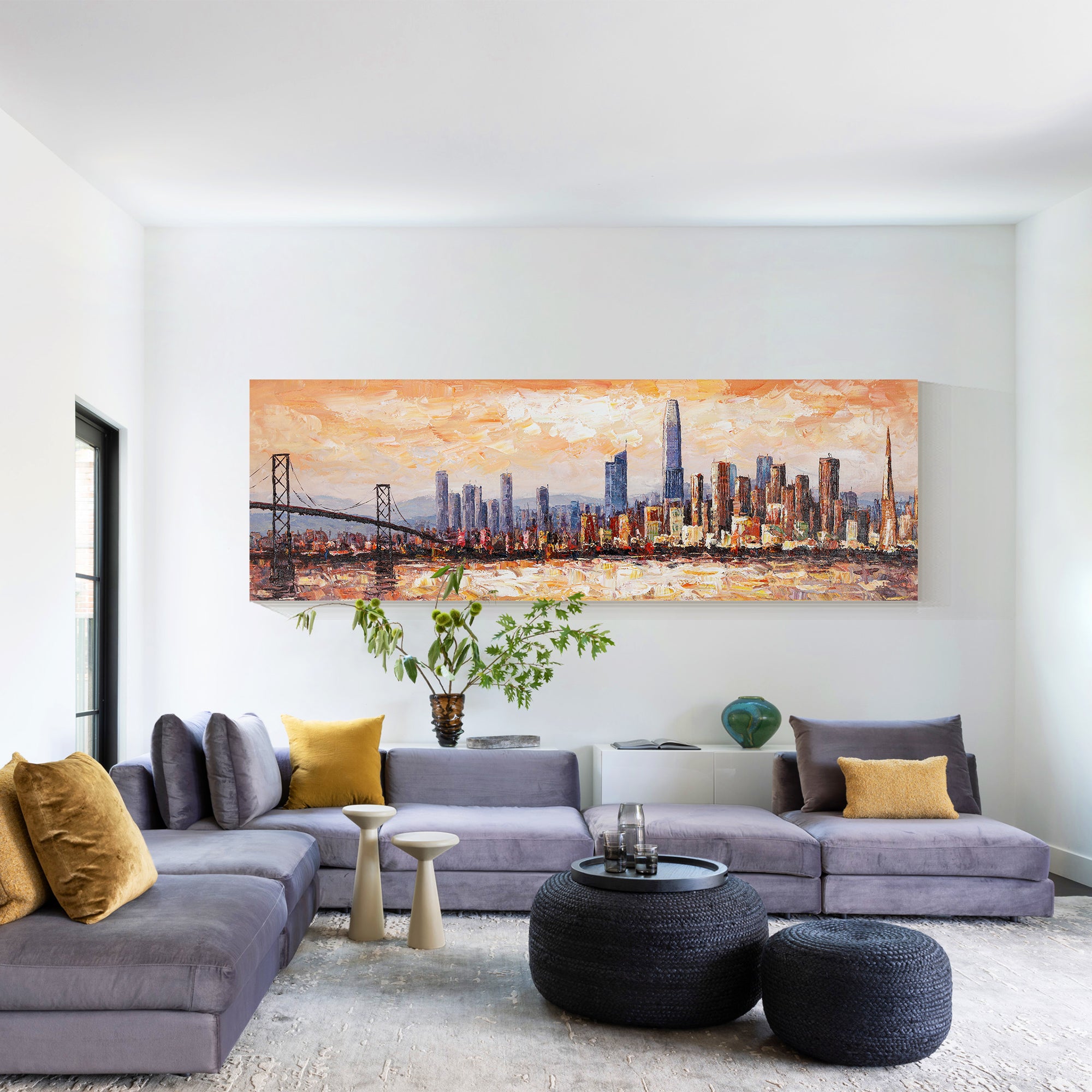 San francisco Skyline oil painting