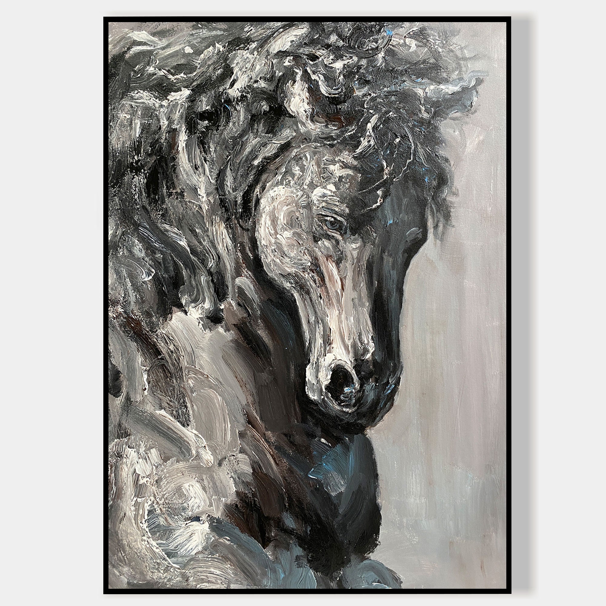 Original horse Painting Abstract Animal acrylic painting