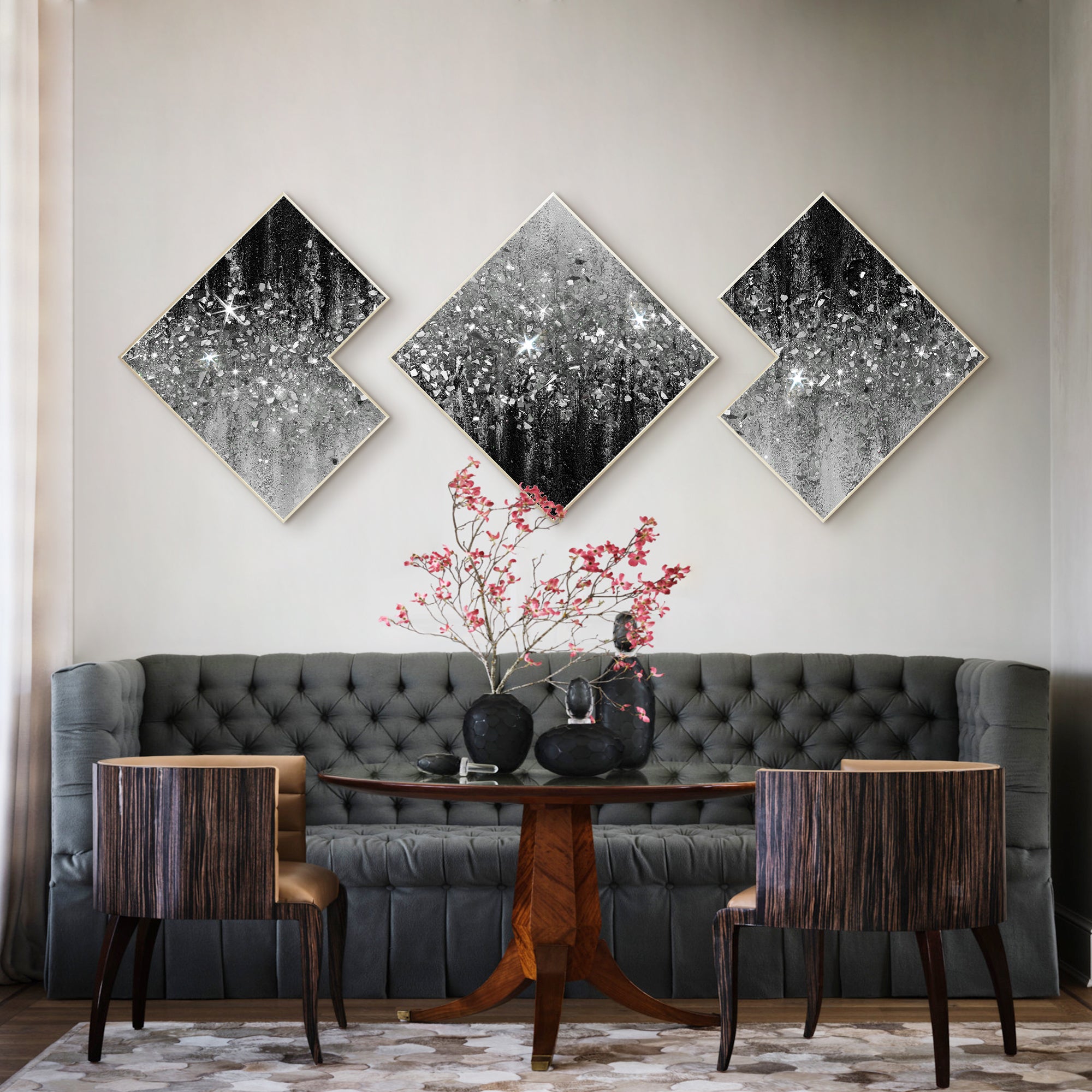 Gemälde auf Leinwand Glänzendes Raumdekor