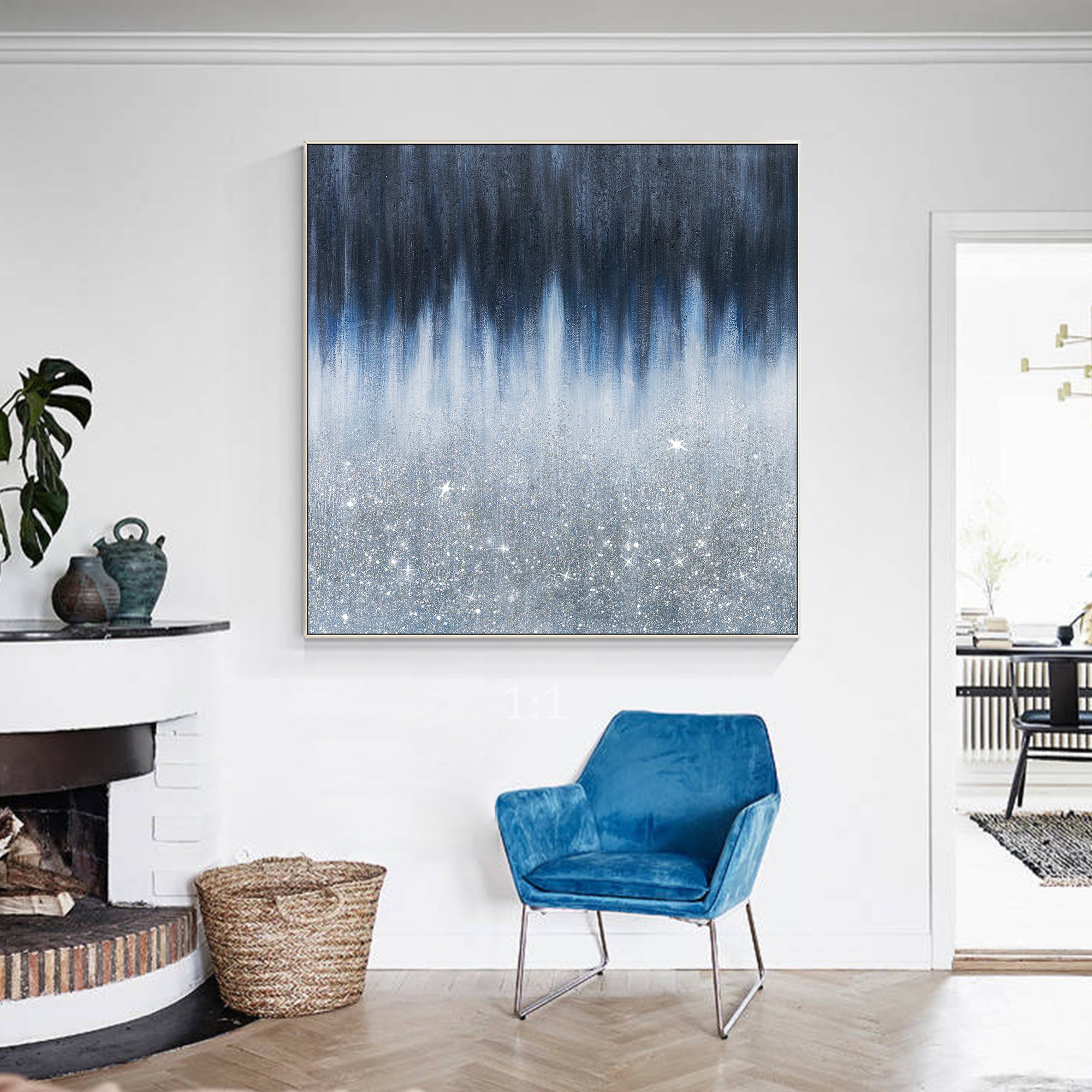 Gemälde auf Leinwand Glänzendes Raumdekor