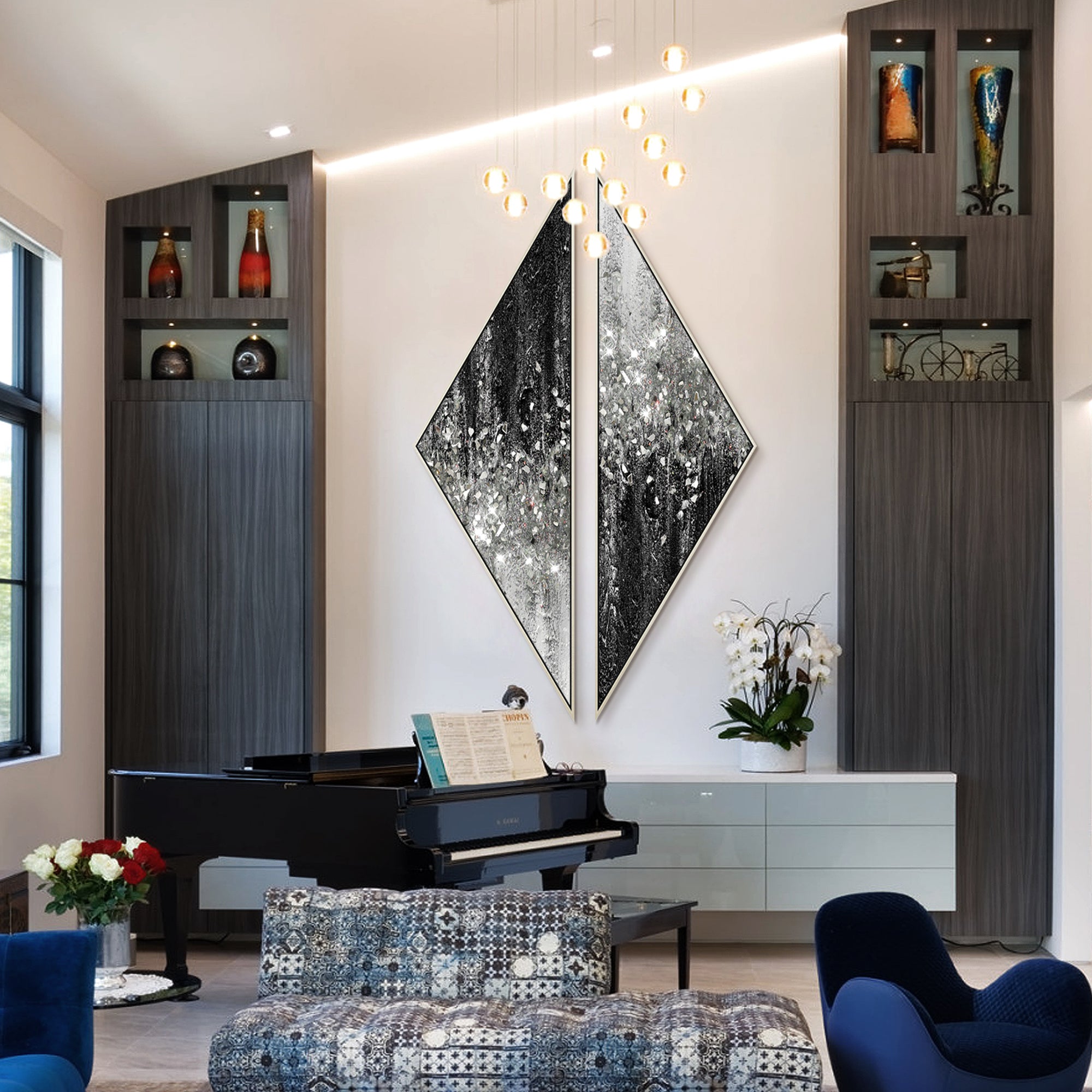 Gemälde auf Leinwand Glänzendes Raumdekor