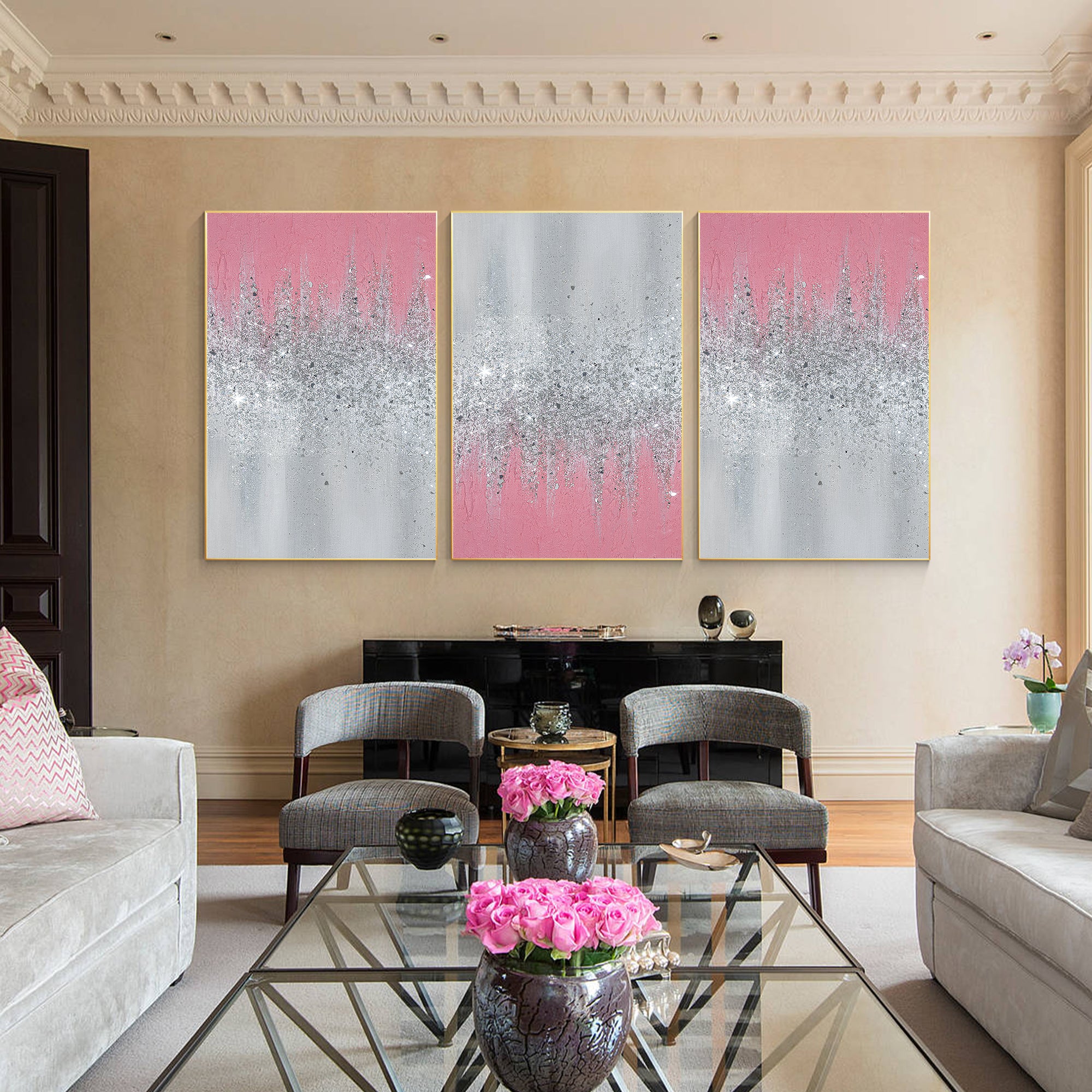 Paintings On Canvas Shiny Room Decor