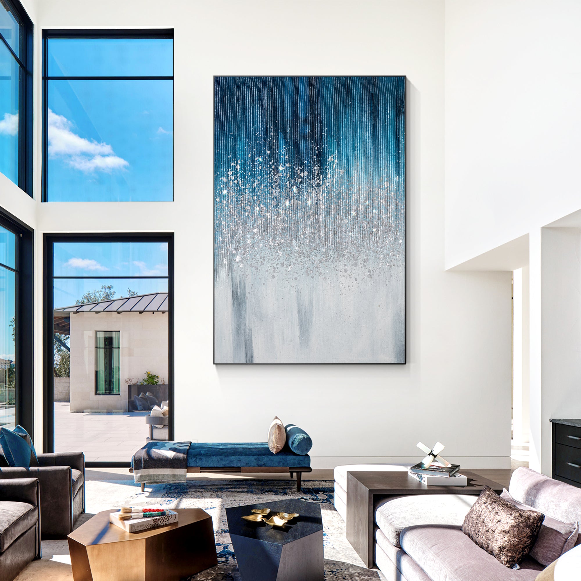 Gemälde auf Leinwand Glänzendes Raumdekor