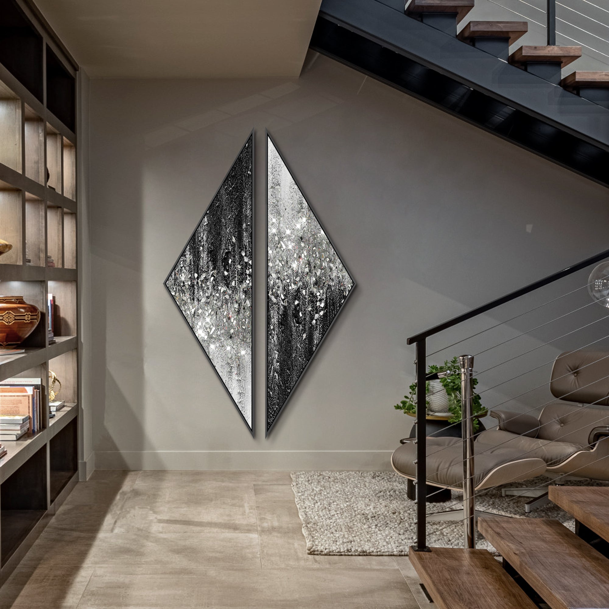 Gemälde auf Leinwand Glänzendes Raumdekor