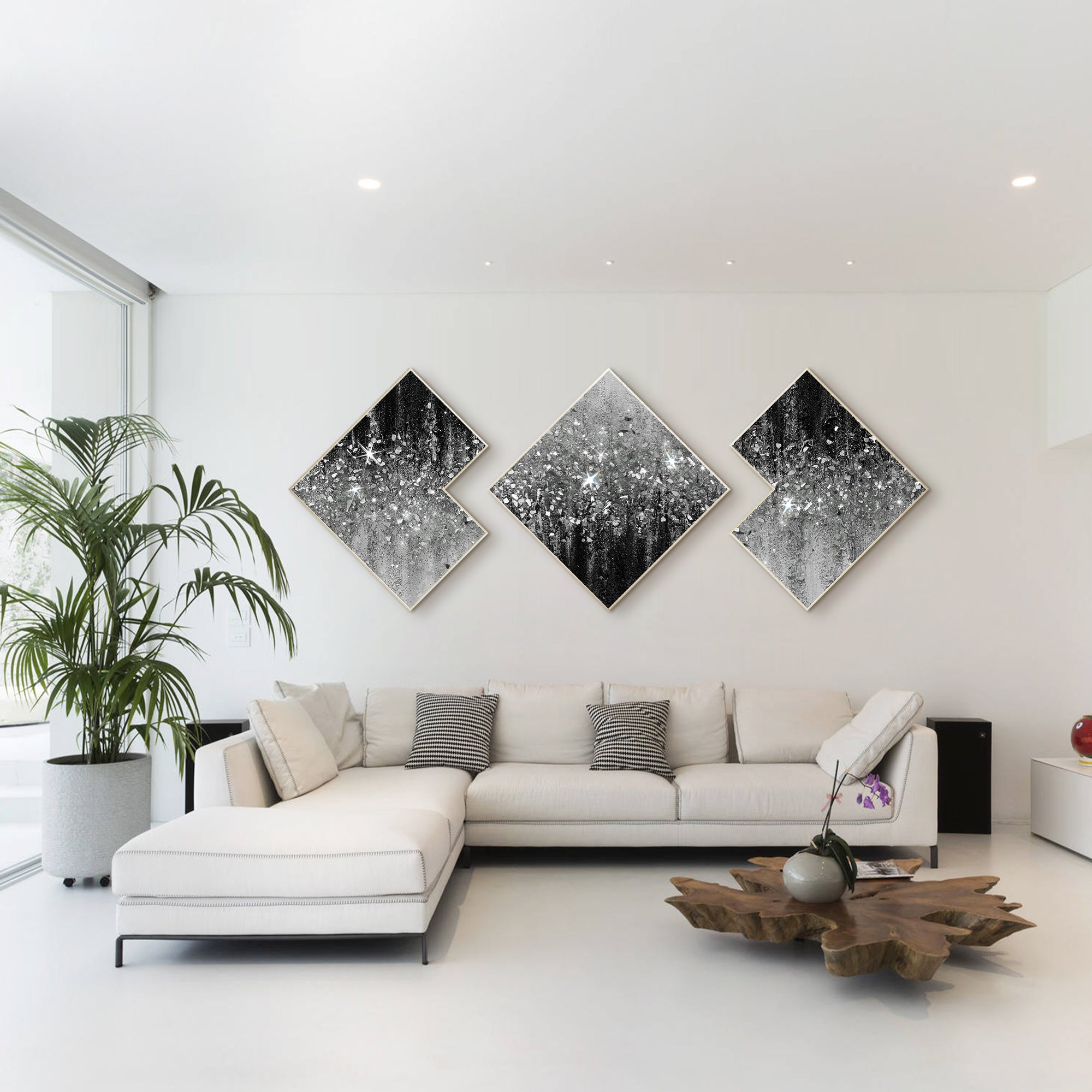 Gemälde auf Leinwand Glänzendes Raumdekor