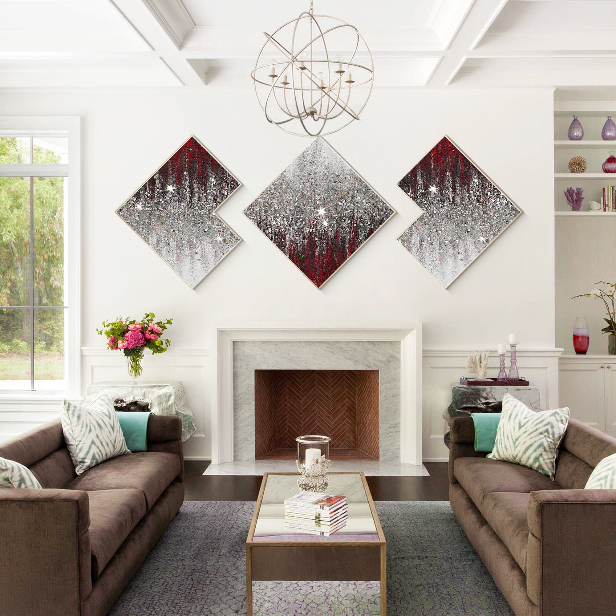 Paintings On Canvas Shiny Room Decor