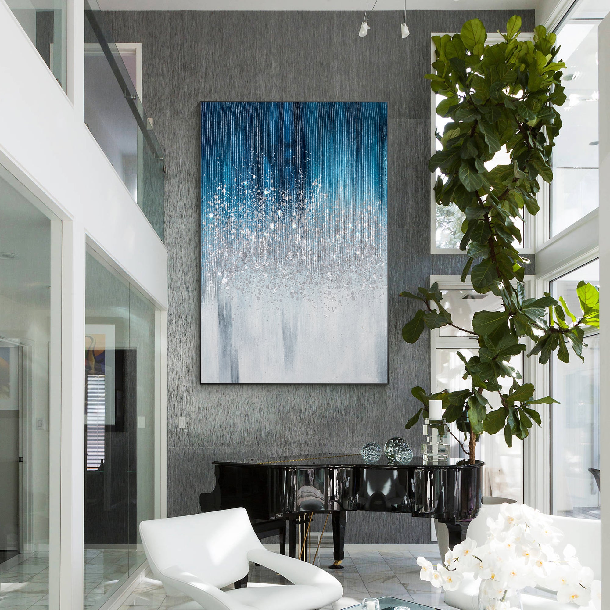 Gemälde auf Leinwand Glänzendes Raumdekor
