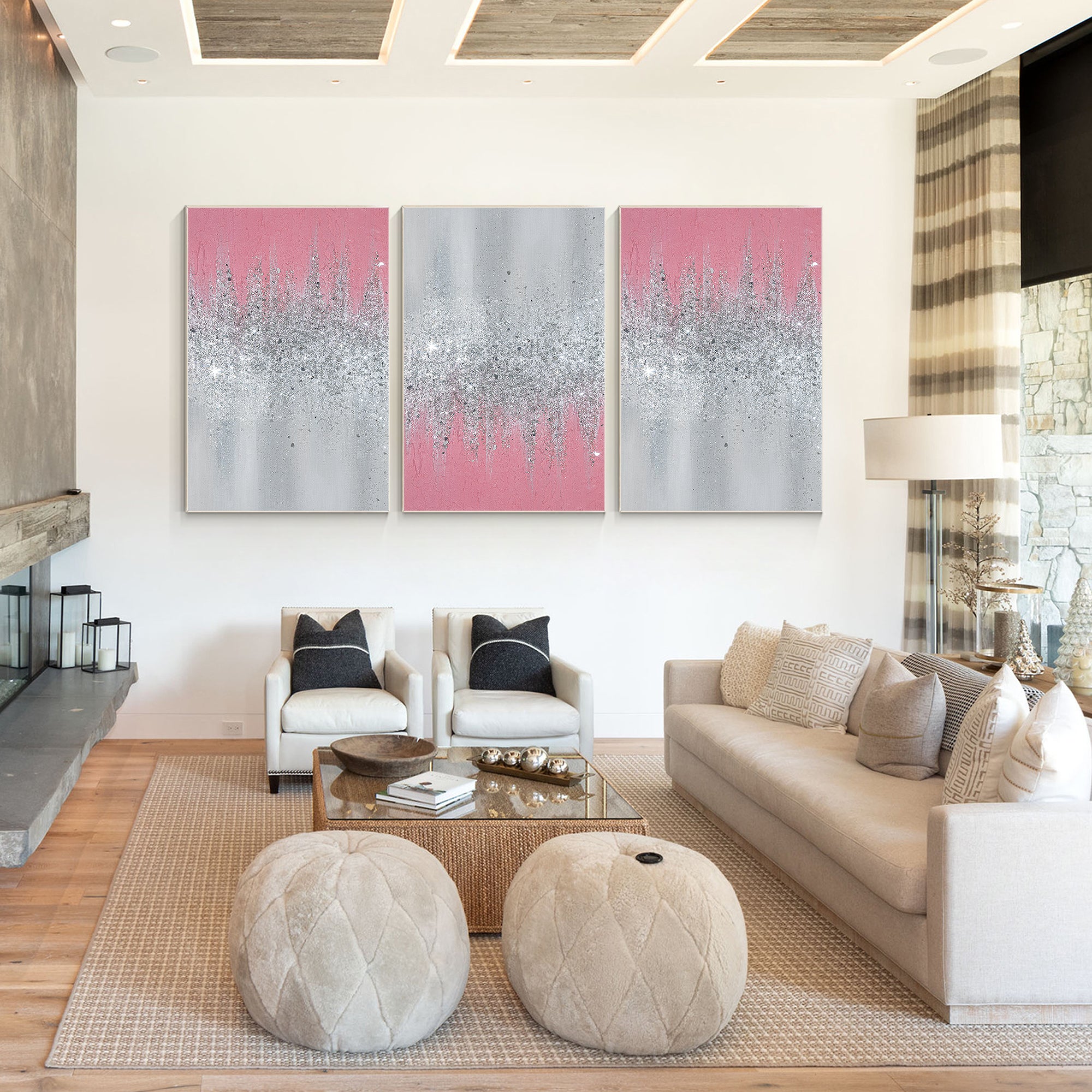 Paintings On Canvas Shiny Room Decor