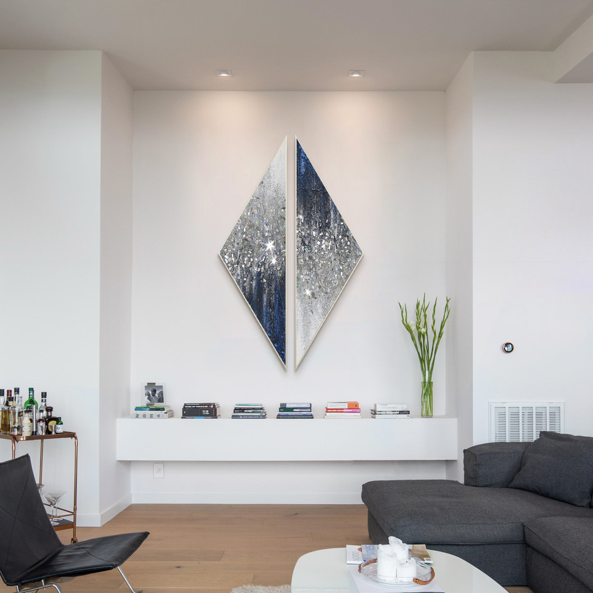 Gemälde auf Leinwand Glänzendes Raumdekor