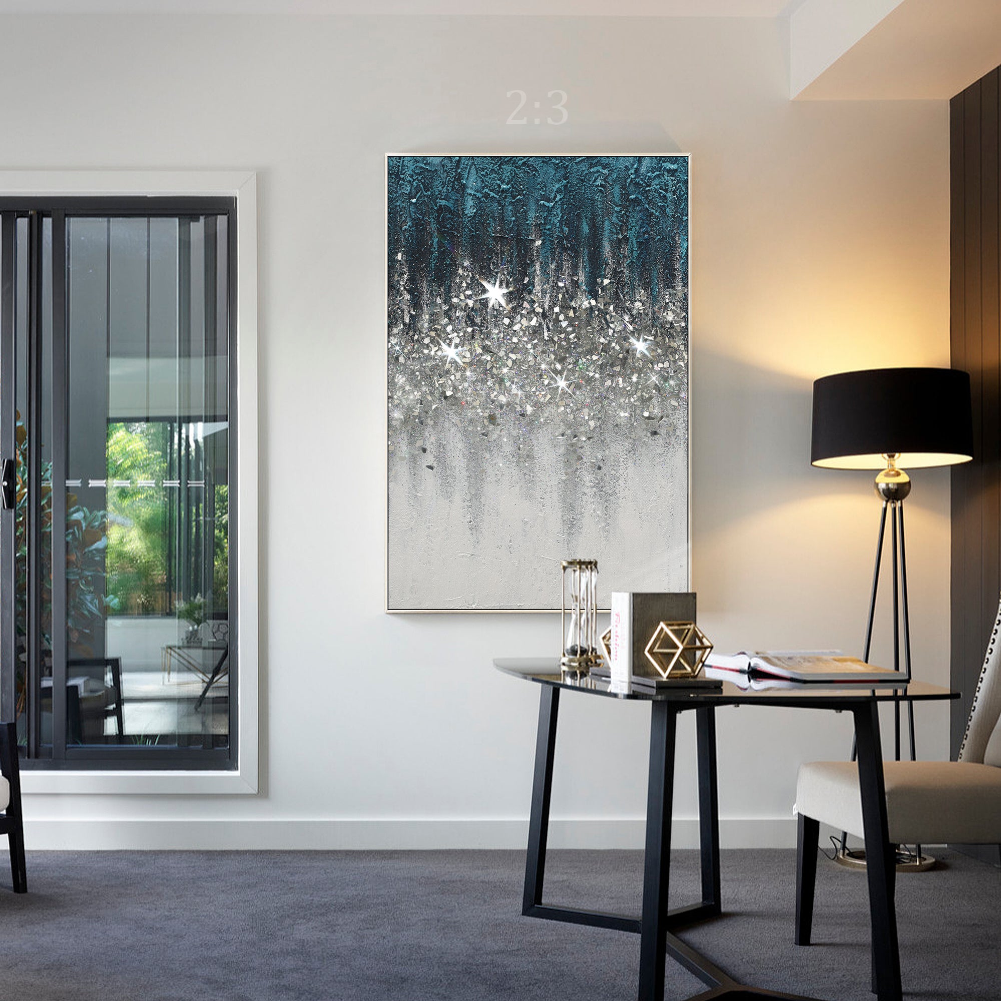 Glitter wall art