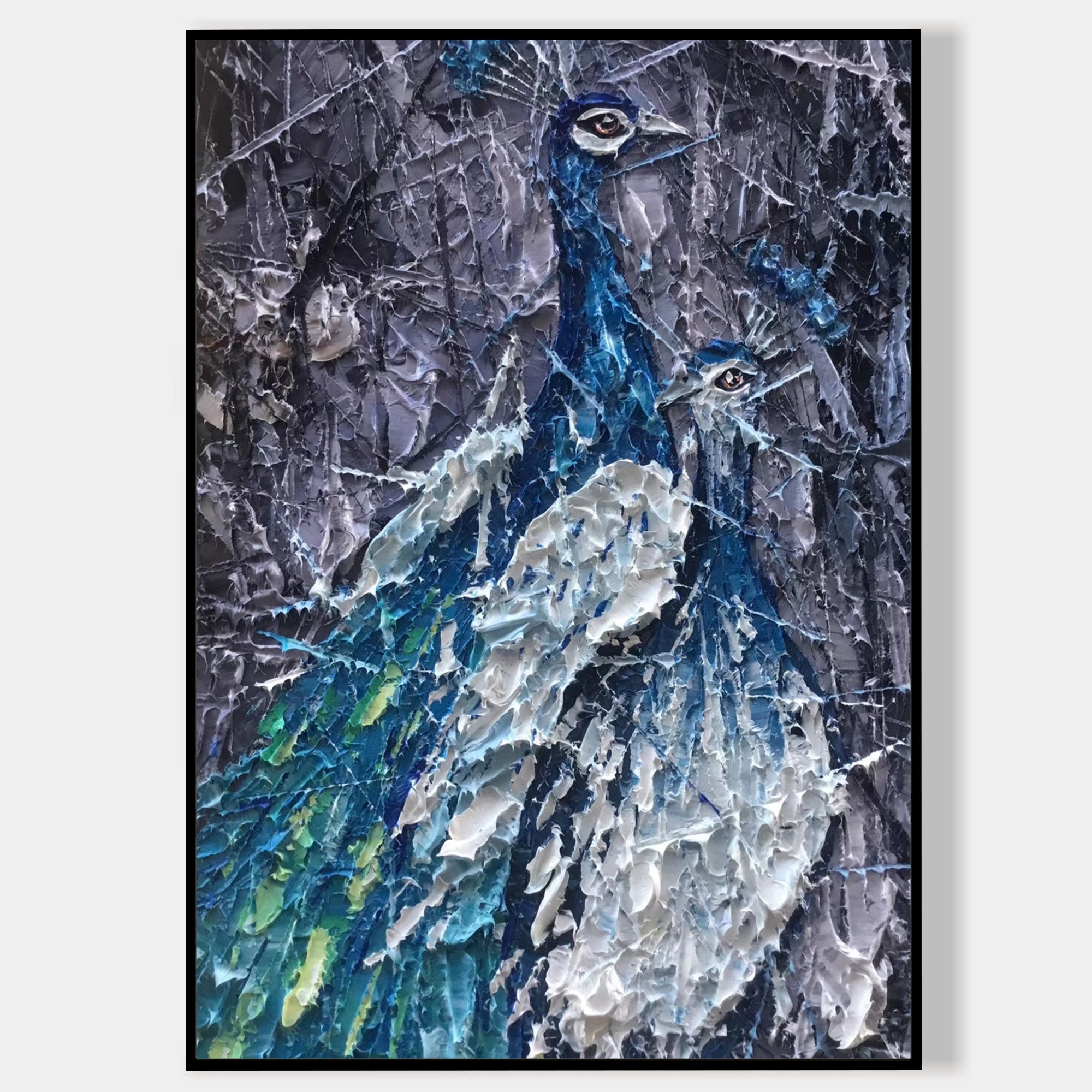 Pfau Kunst Ölgemälde