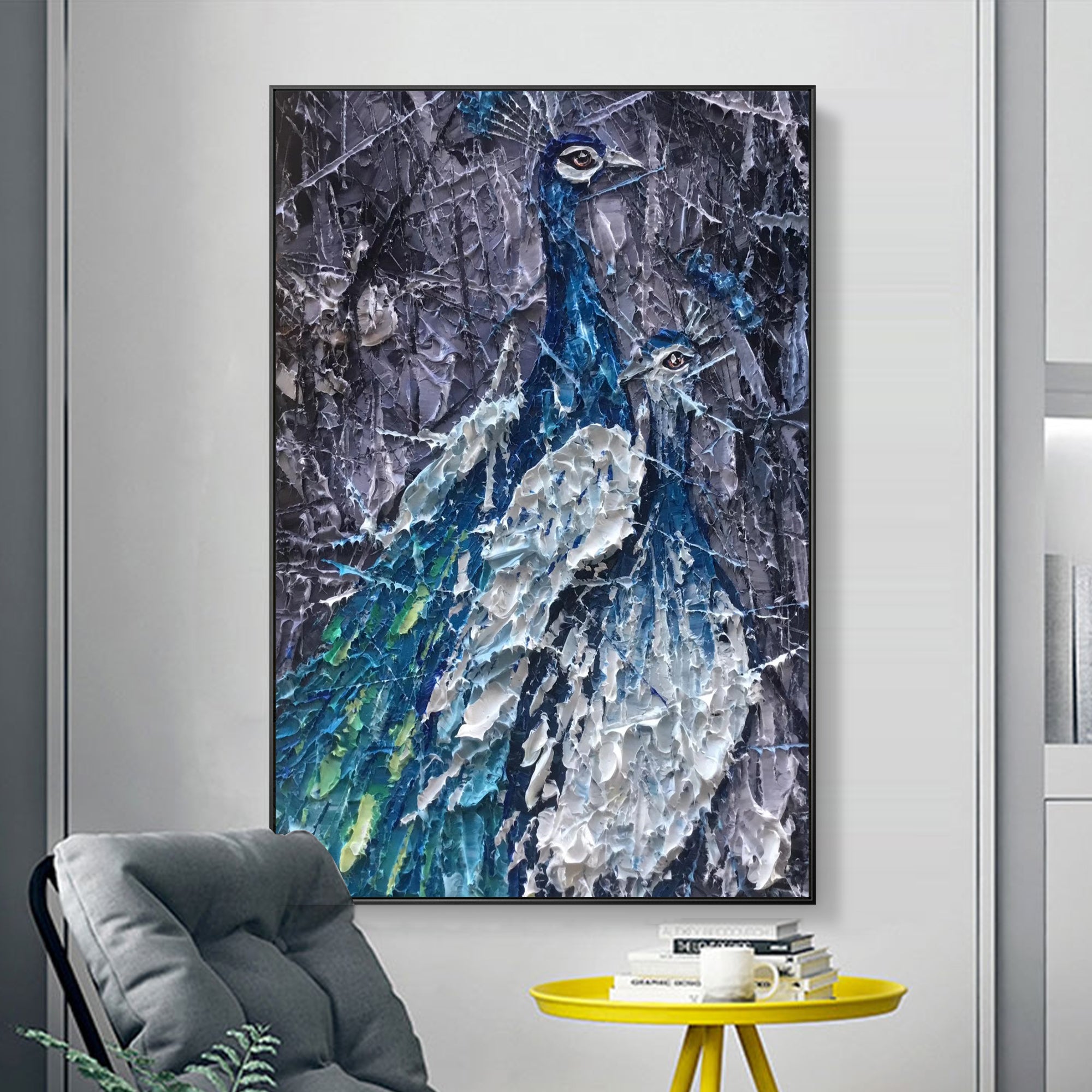 Pfau Kunst Ölgemälde