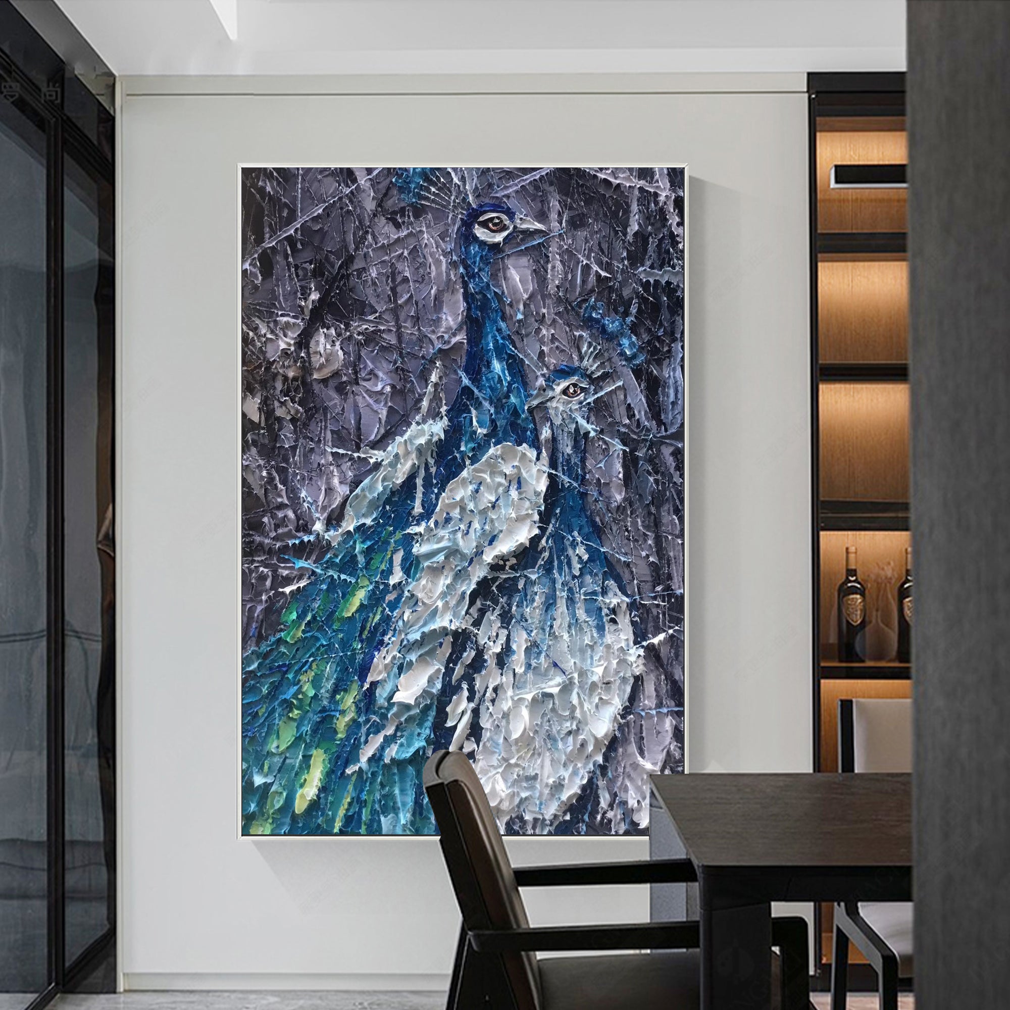 Pfau Kunst Ölgemälde