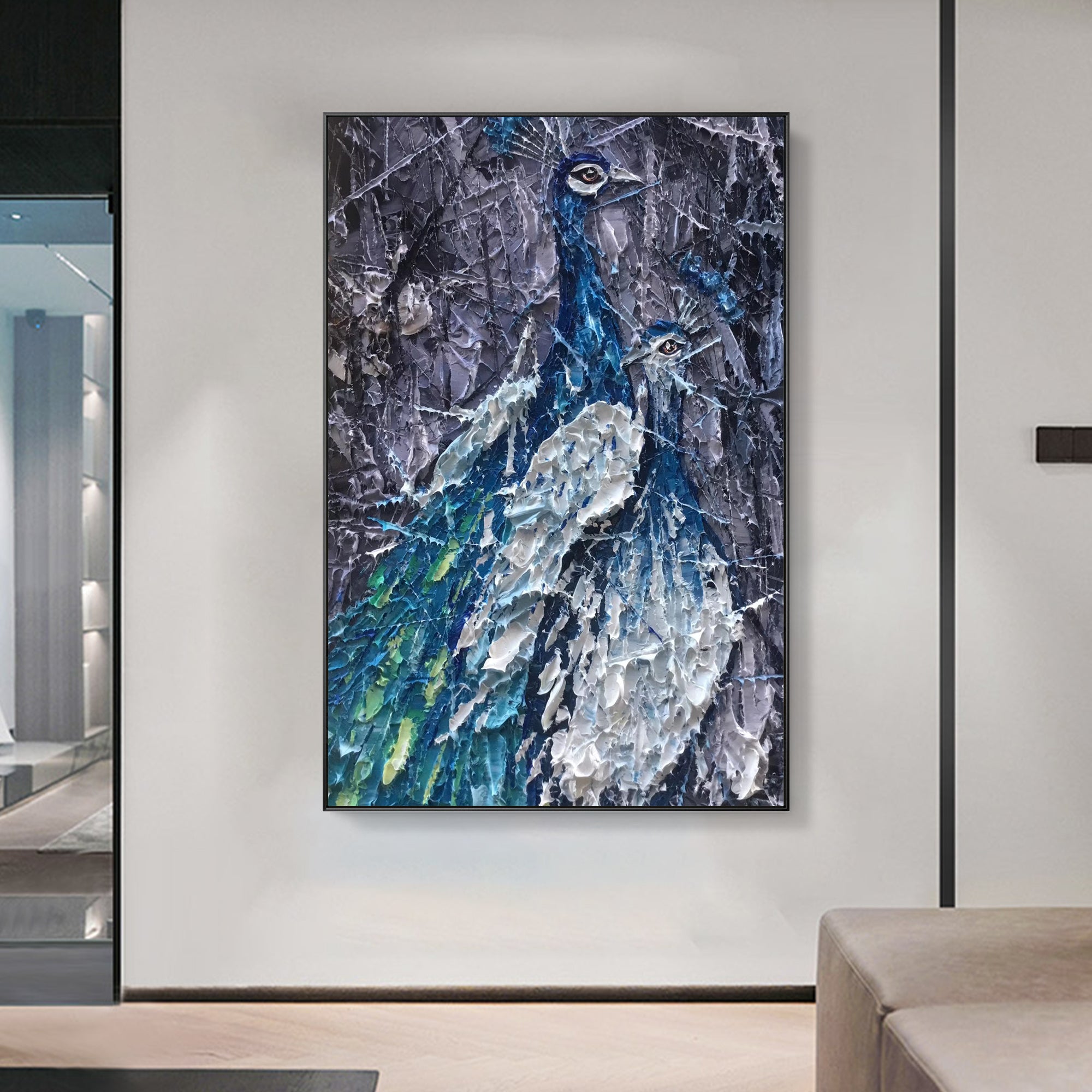 Pfau Kunst Ölgemälde