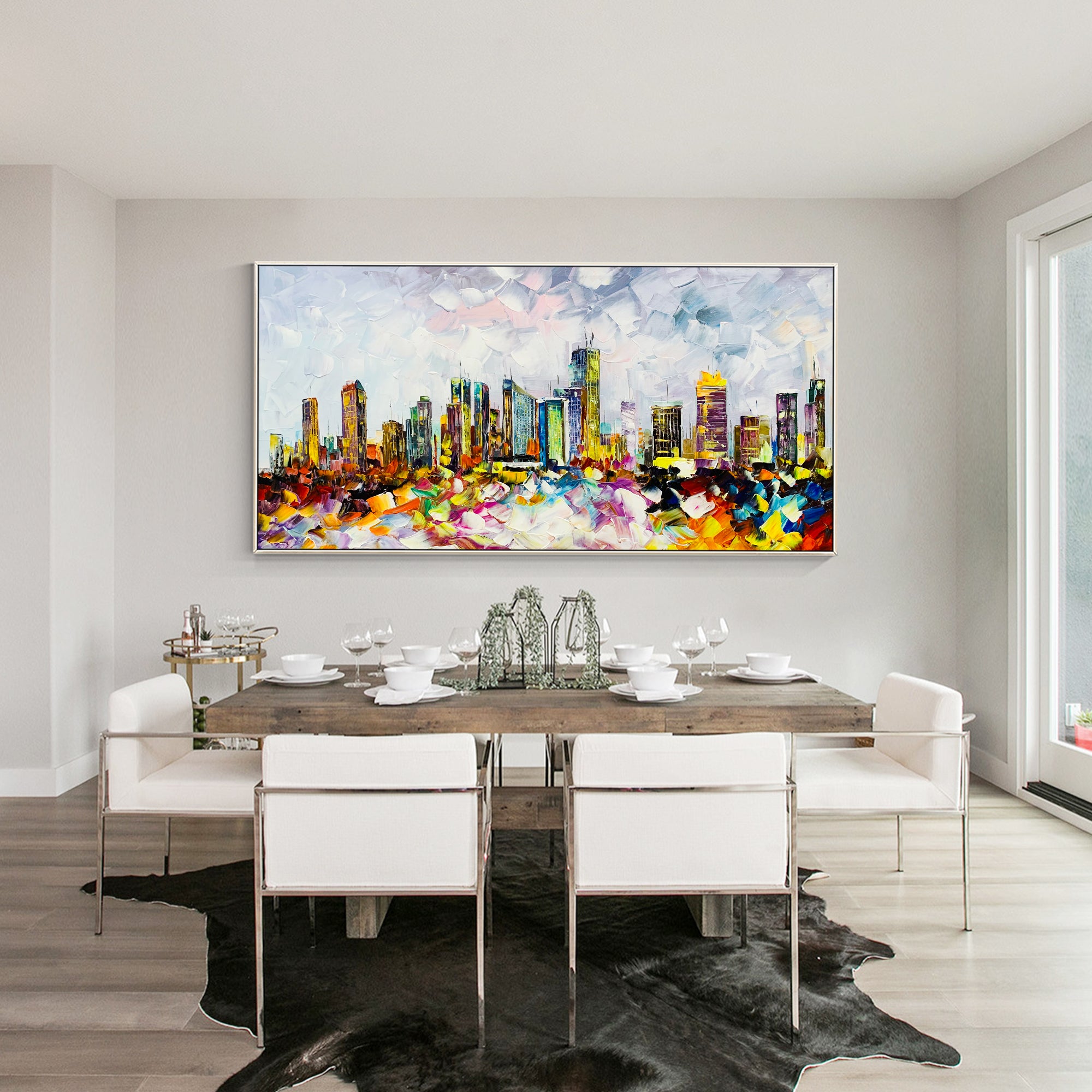 Ölgemälde „Skyline von Philadelphia“