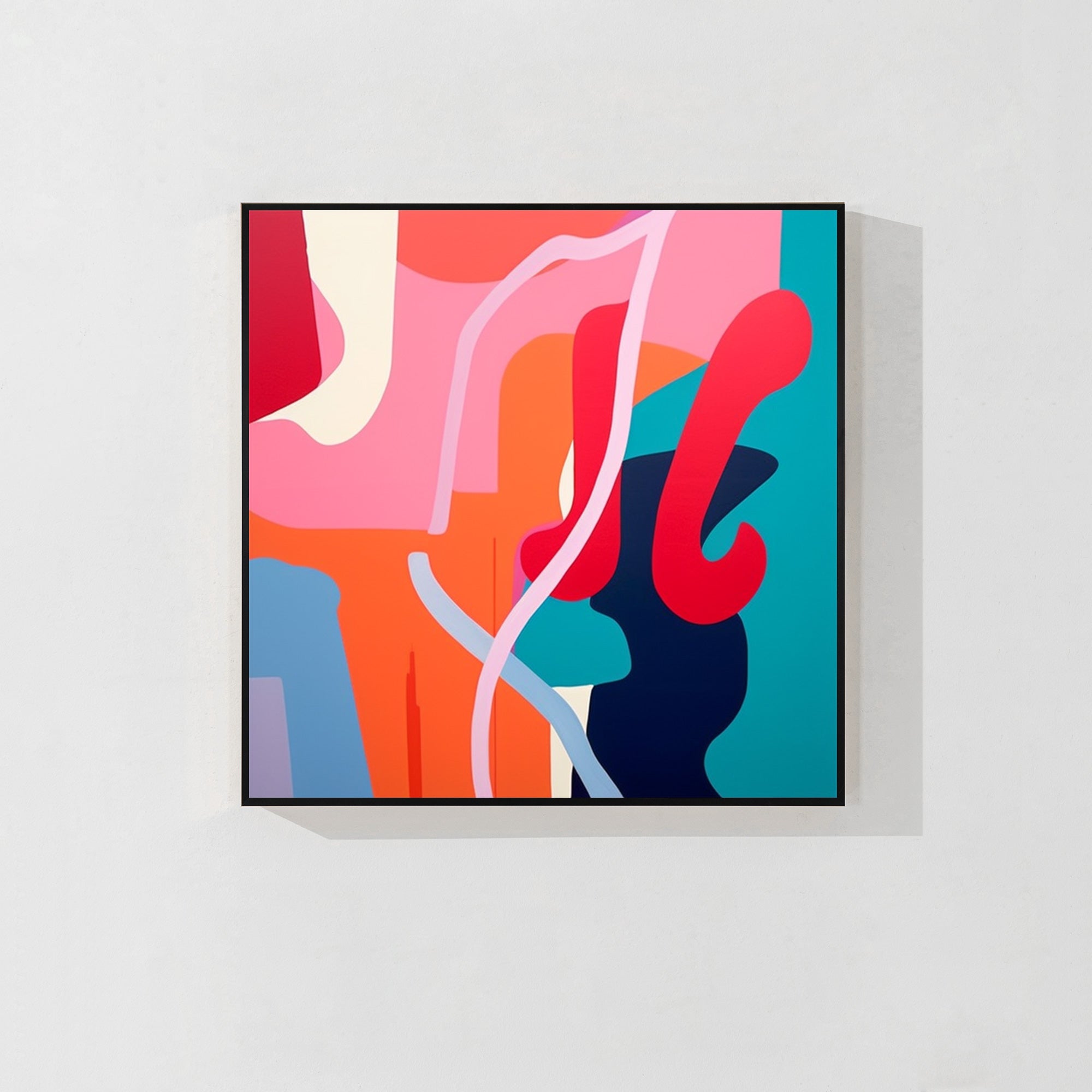 Pop-Art-Malerei in farbenfroher Farbe