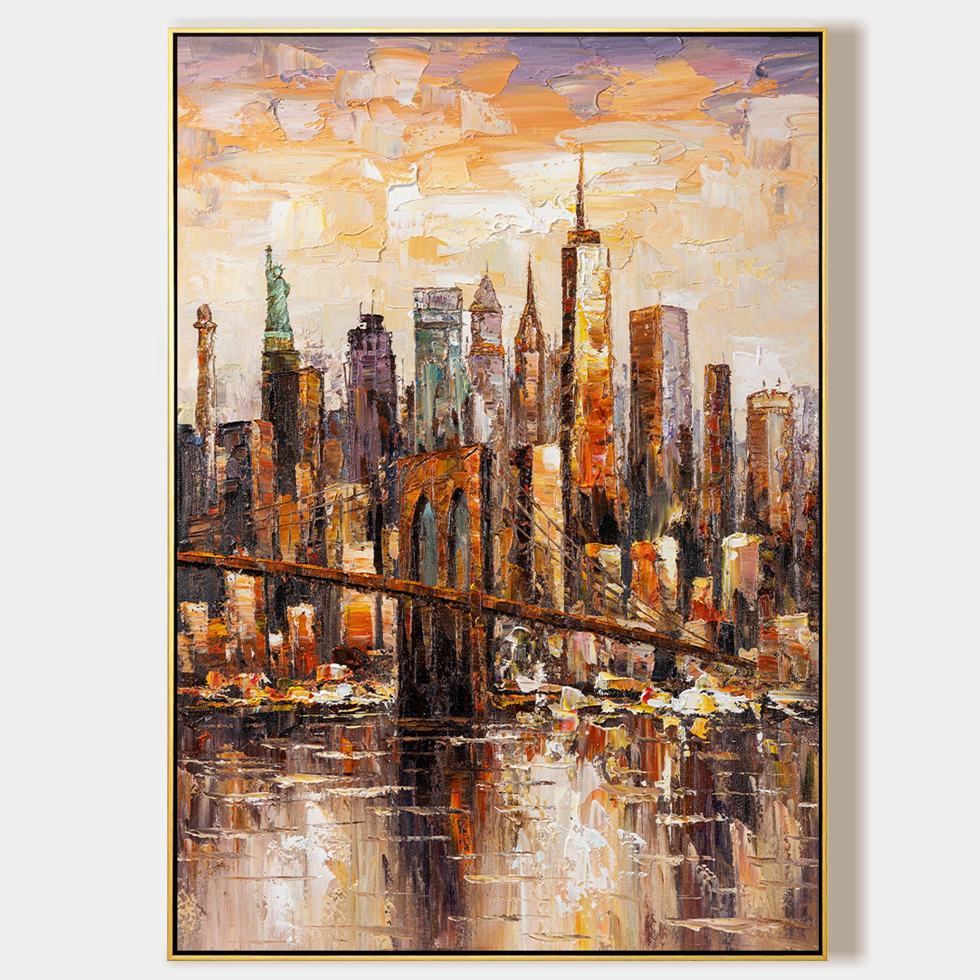 Brooklyn skyline painting