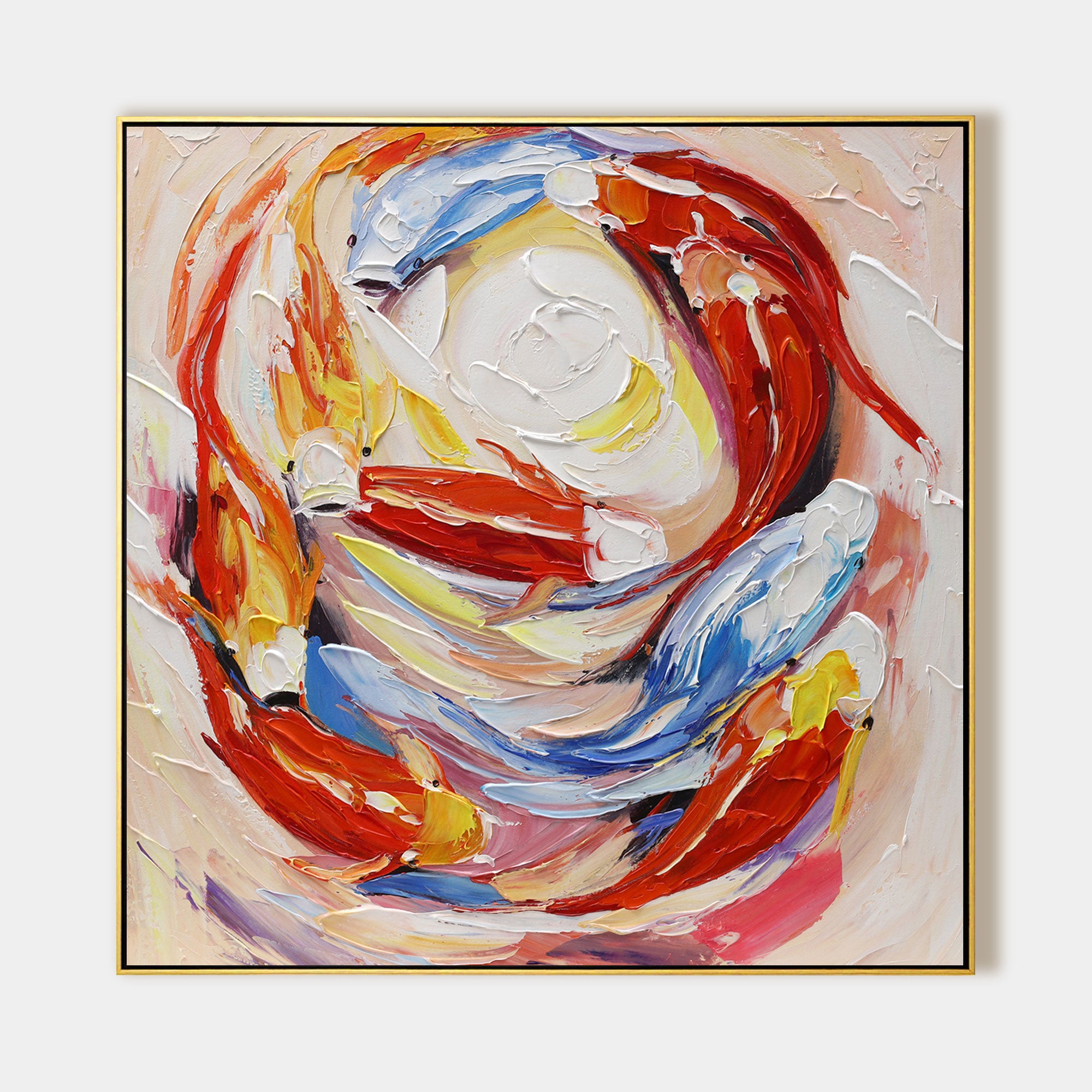 Koi Fisch Feng Shui Malerei