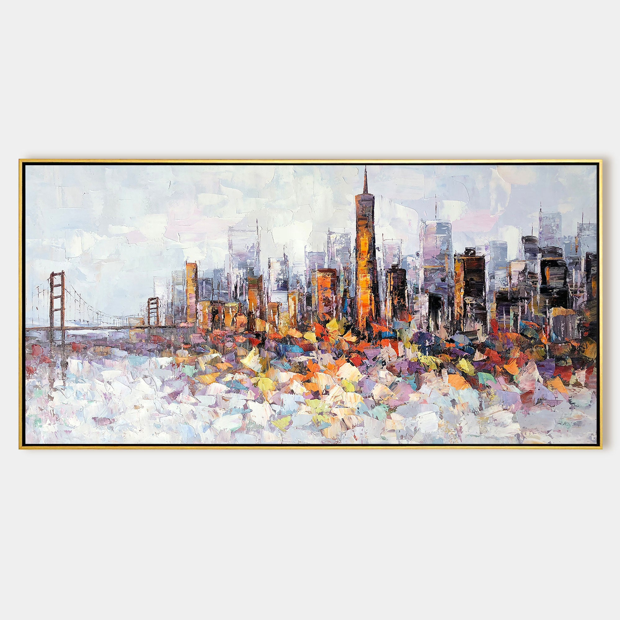 Ölgemälde der Skyline von San Francisco