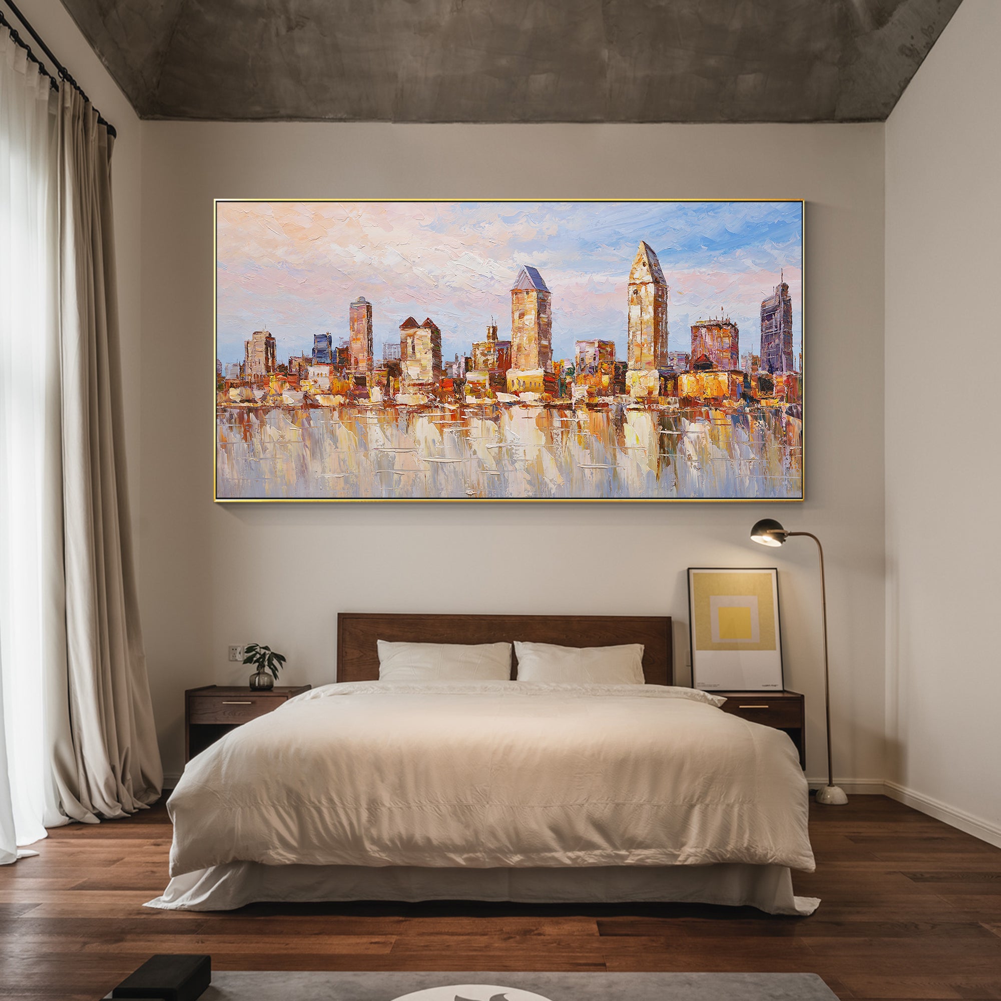 Sunset Glow Heavy Texture Wall Art
