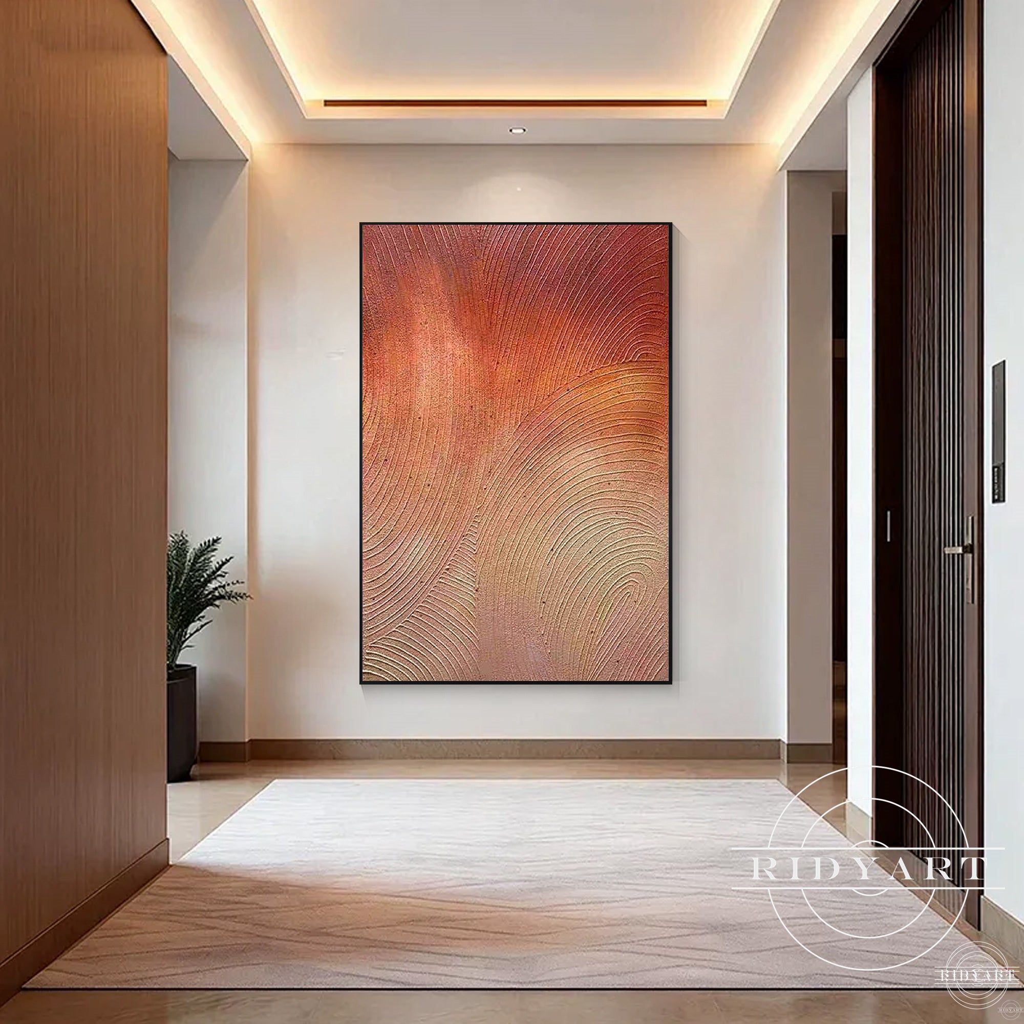 wabi sabi terracotta wall art modern living room decor