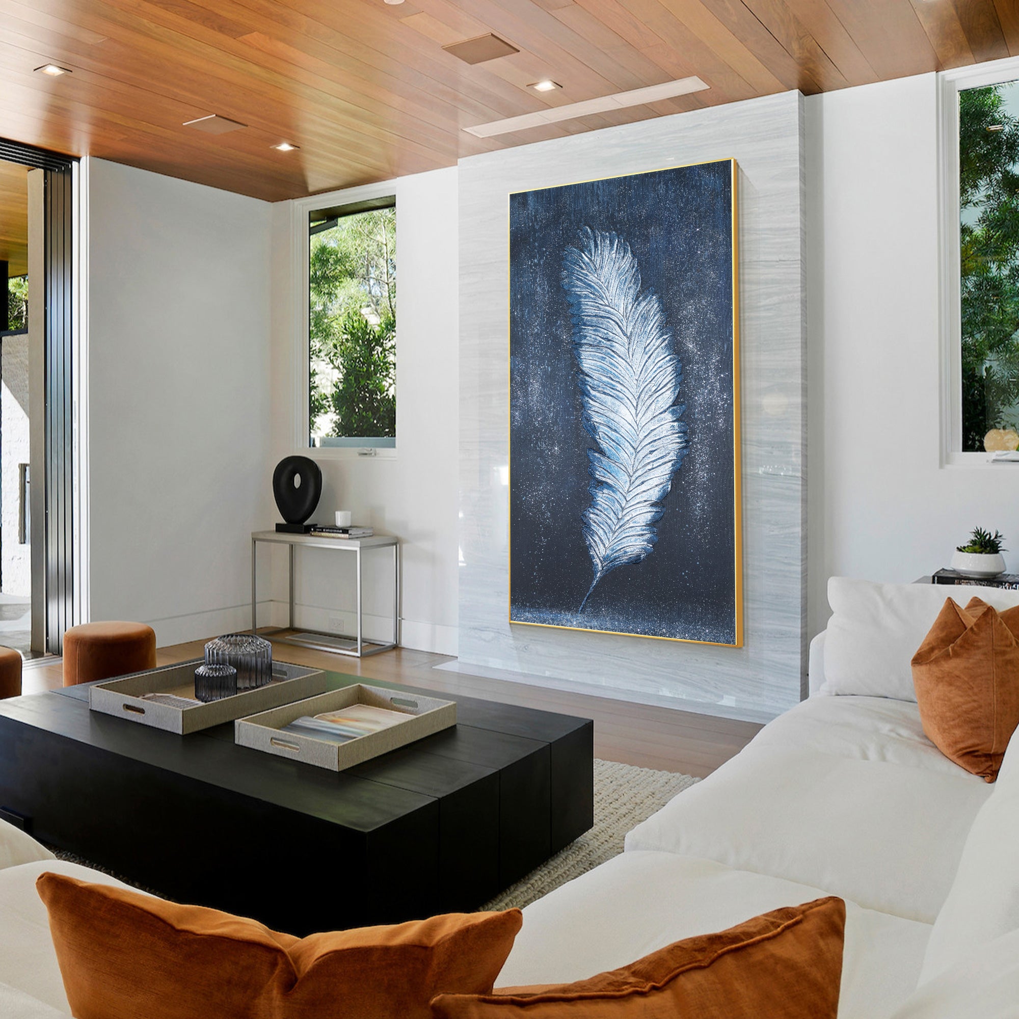 Vintage Art Nouveau Oil Painting