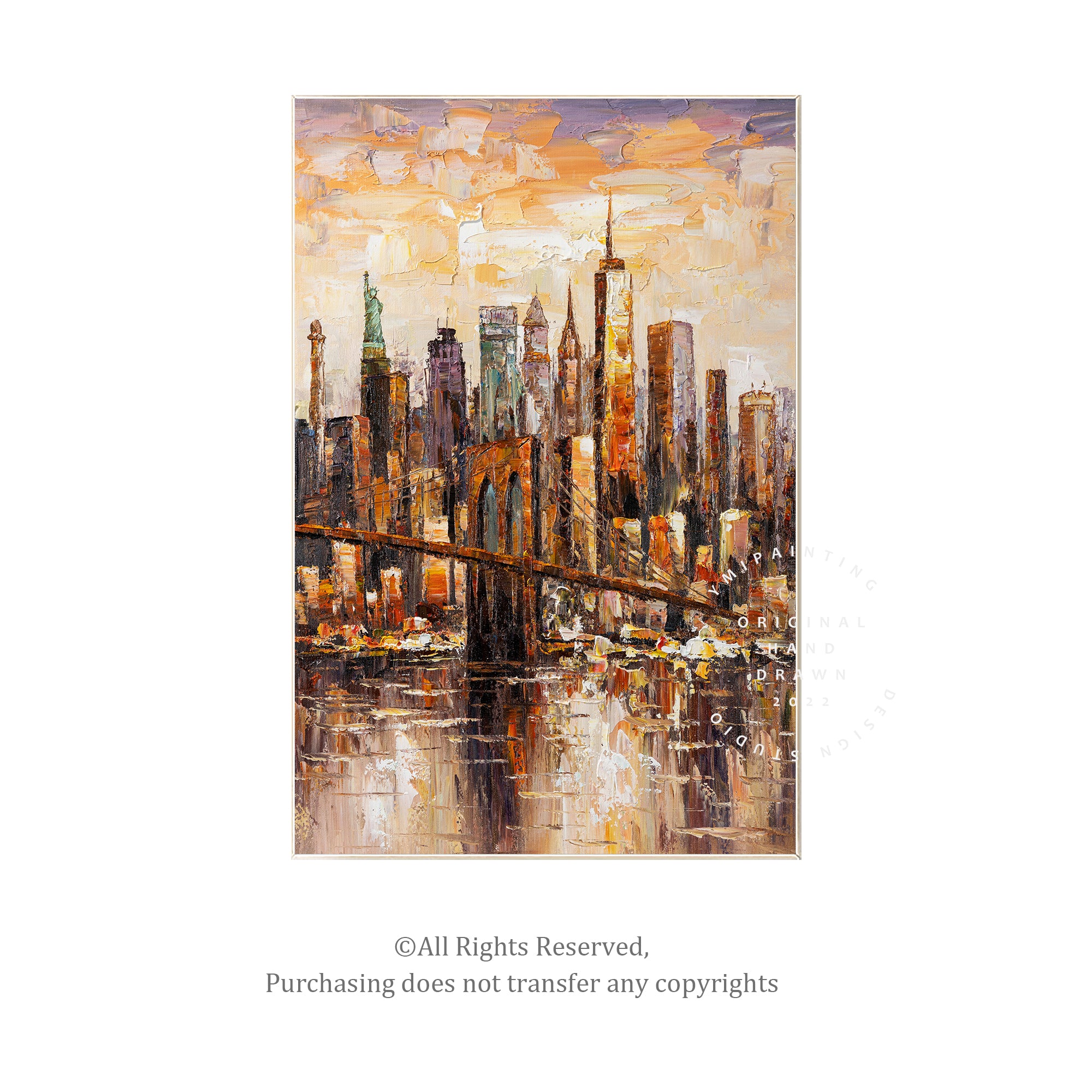 Brooklyn skyline painting