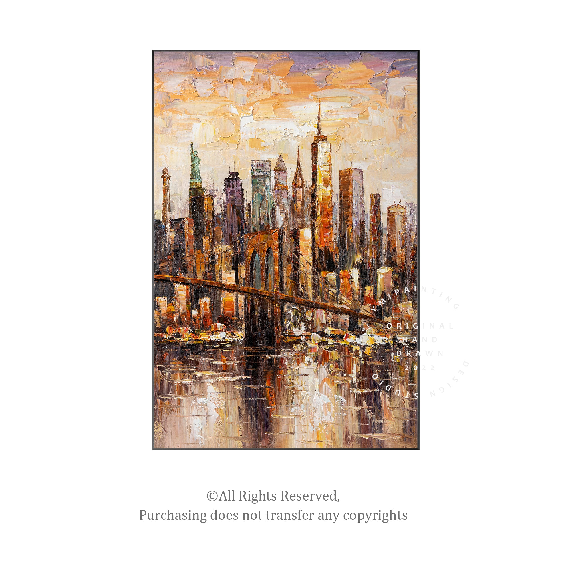Brooklyn skyline painting