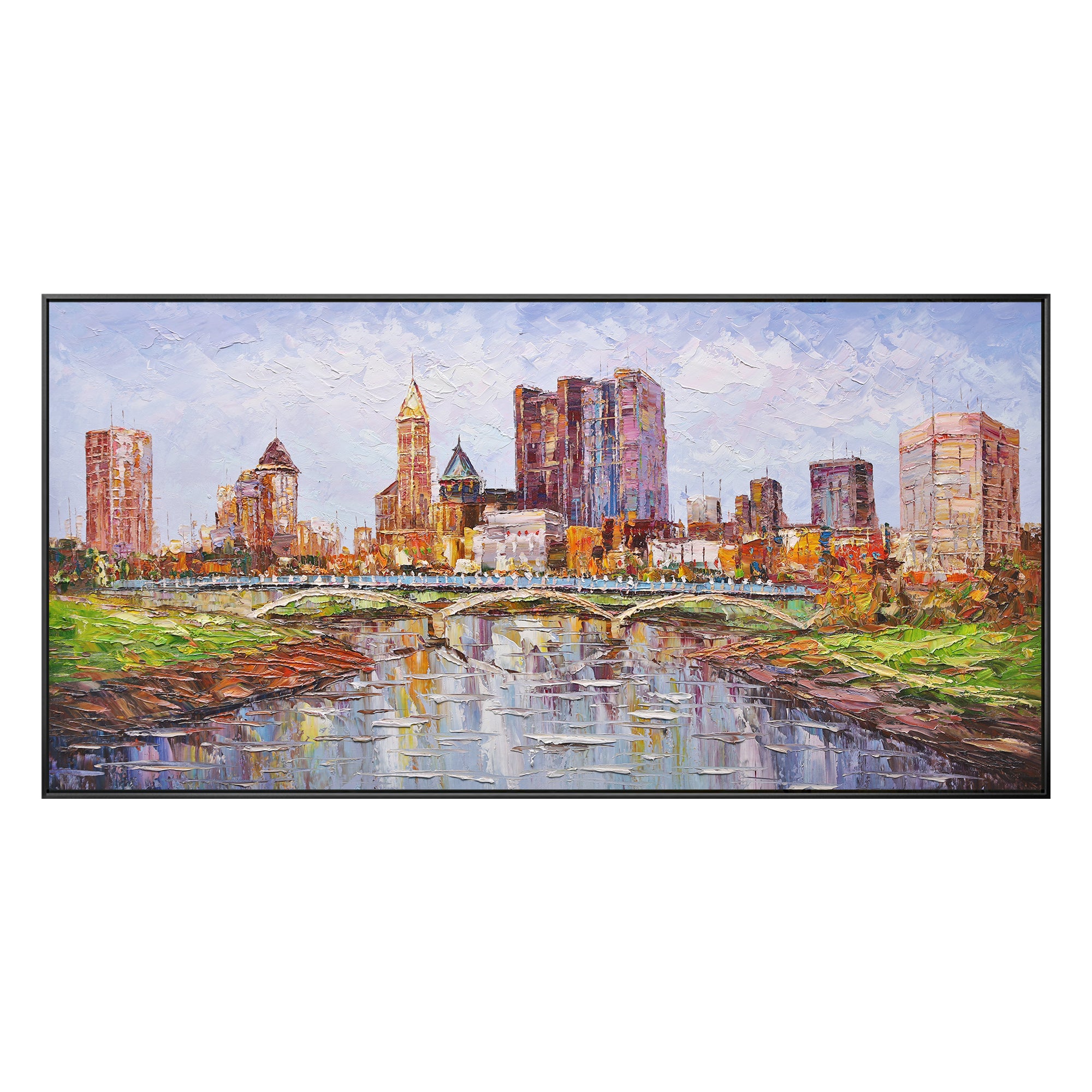 Columbus Skyline oil paintings