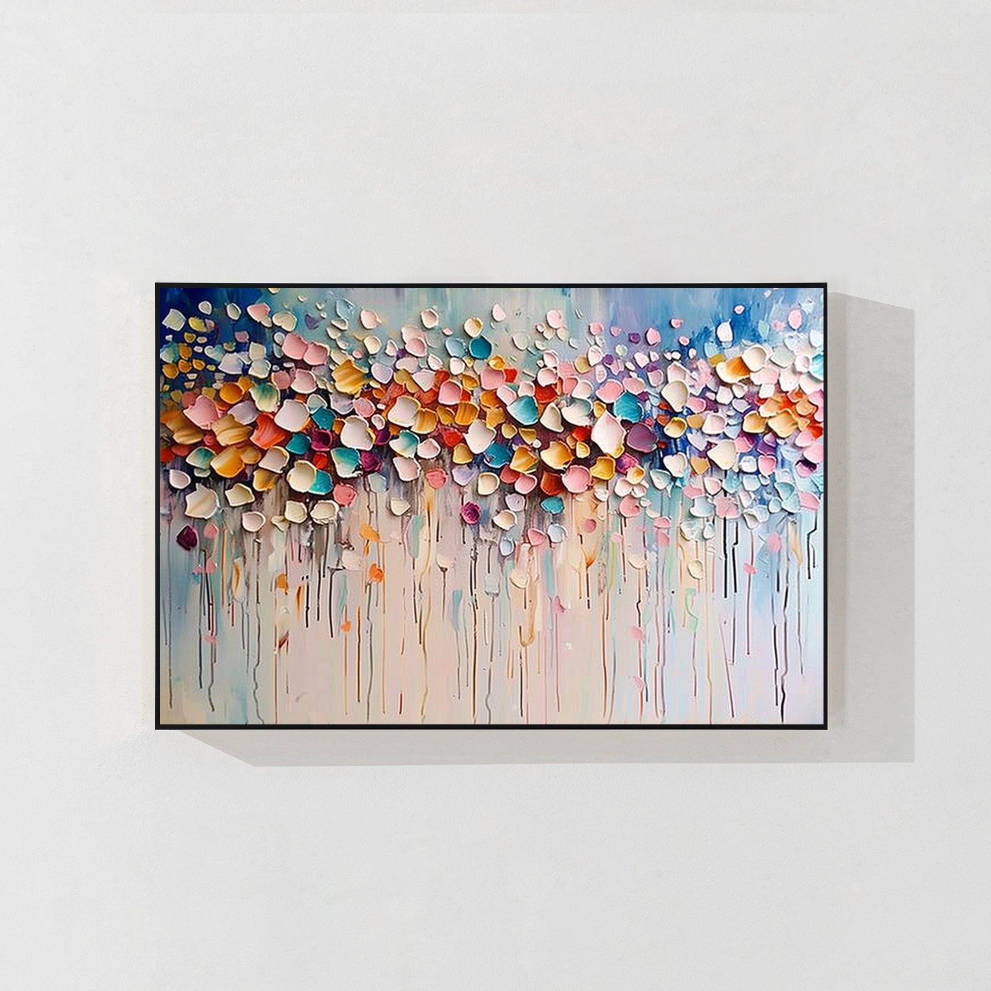 Wildflower 3D Textured Colorful Abstract Flowers Art