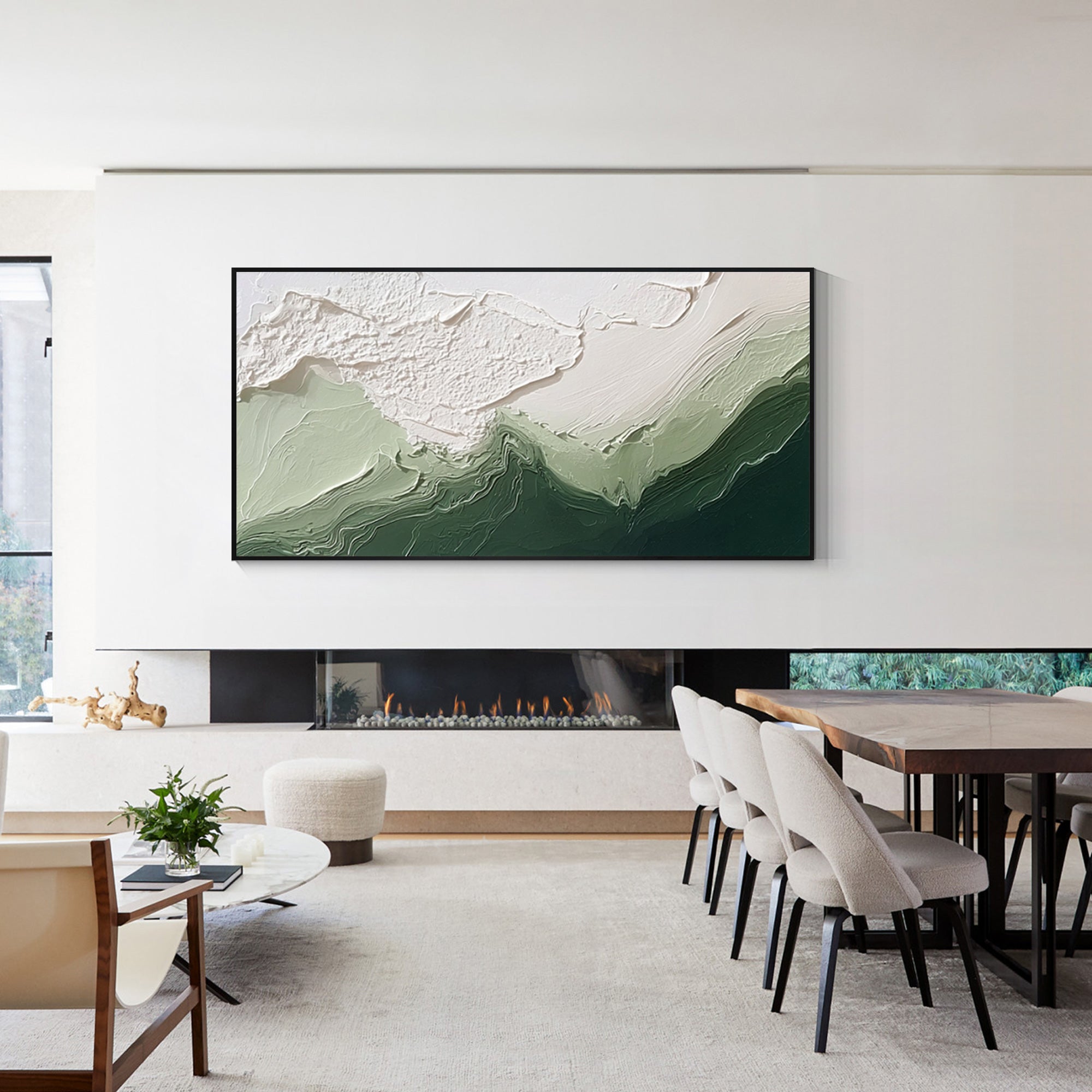 Wabi-Sabi ocean wave wall decor