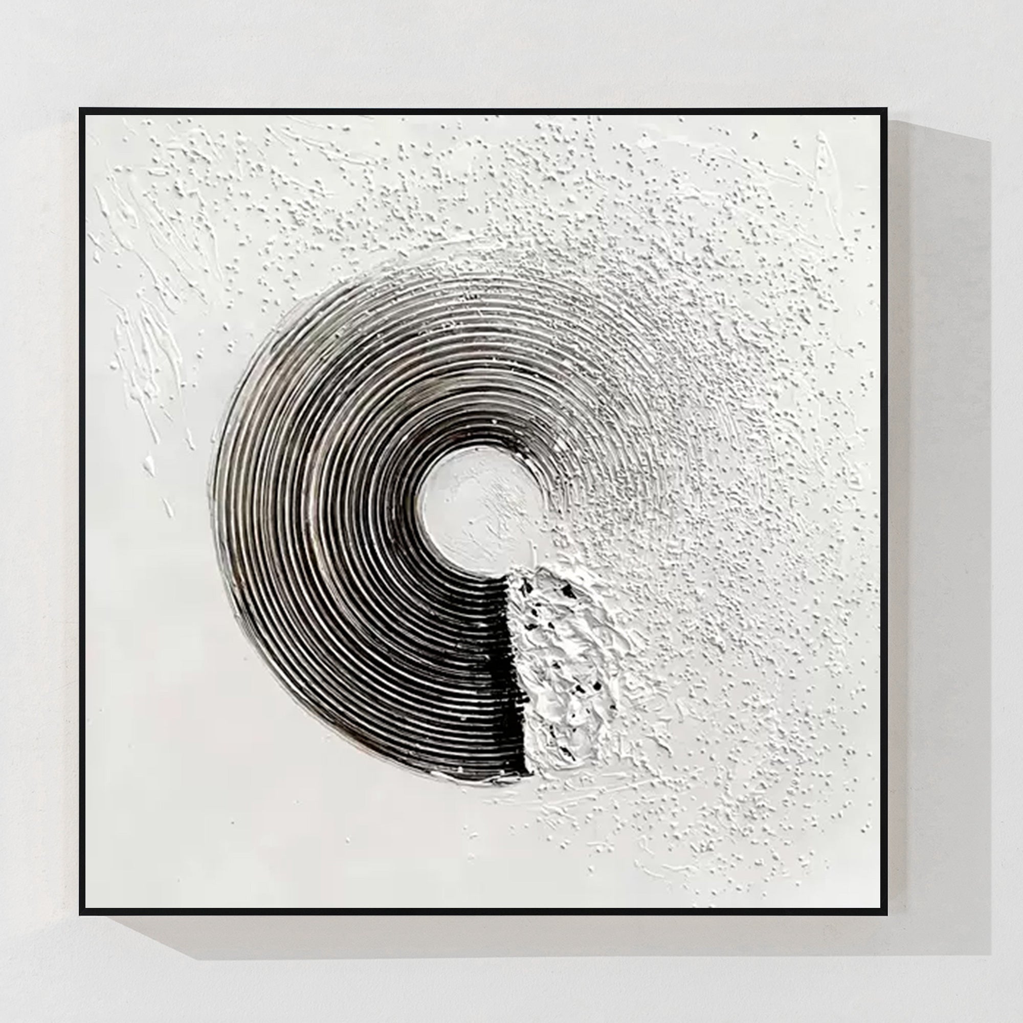 Salbeigrünes Berggemälde - Minimalistische große Wandkunst