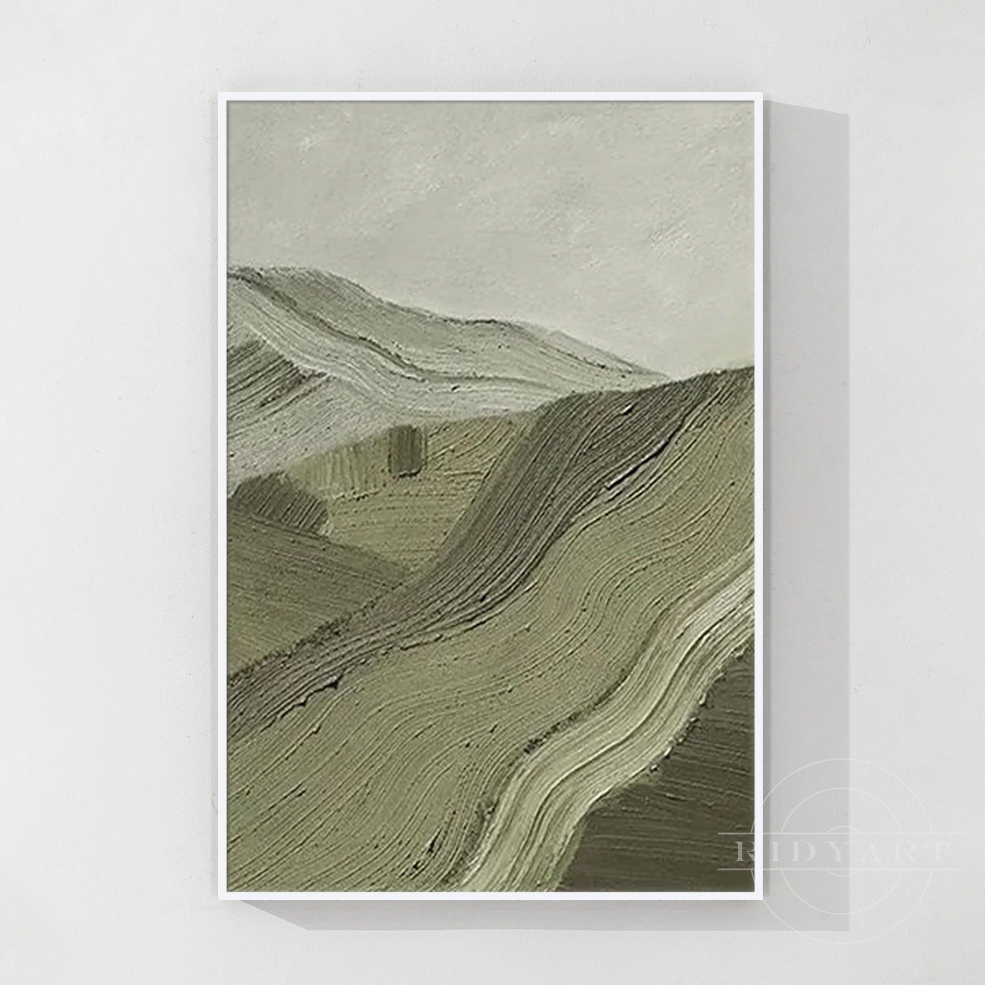 Sage Green Mountain wall art