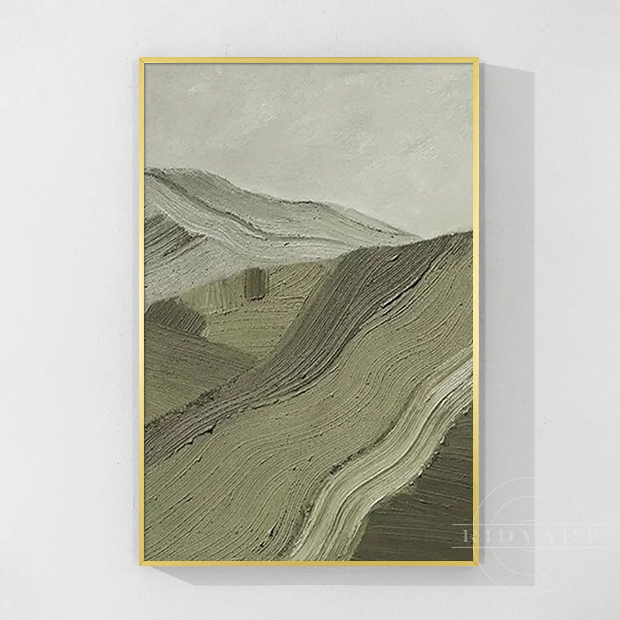 Sage Green Mountain wall art
