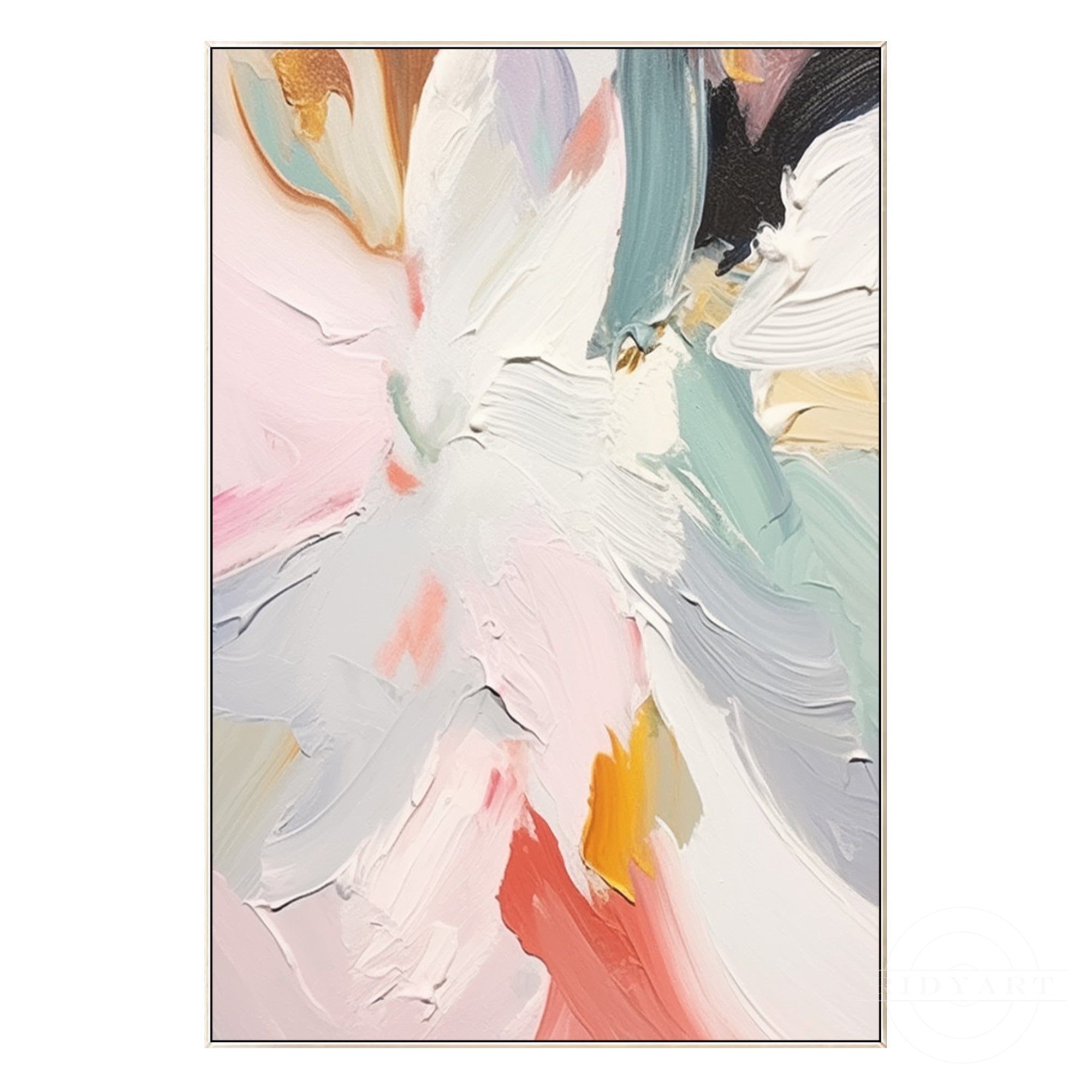 Abstrakte Pastell Wandkunst