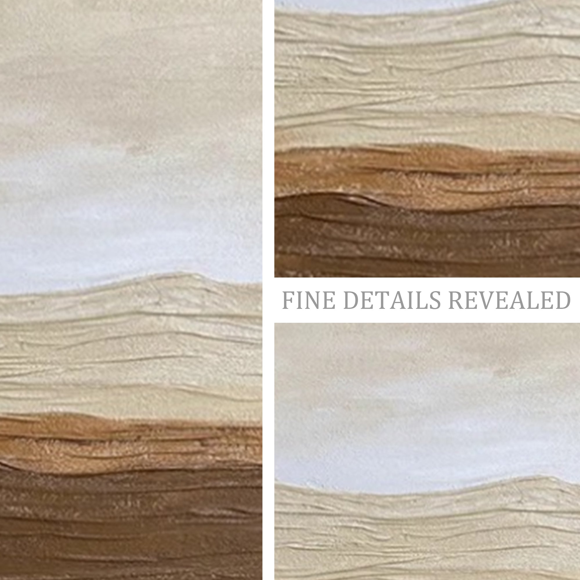 Abstrakte braune Wandkunst