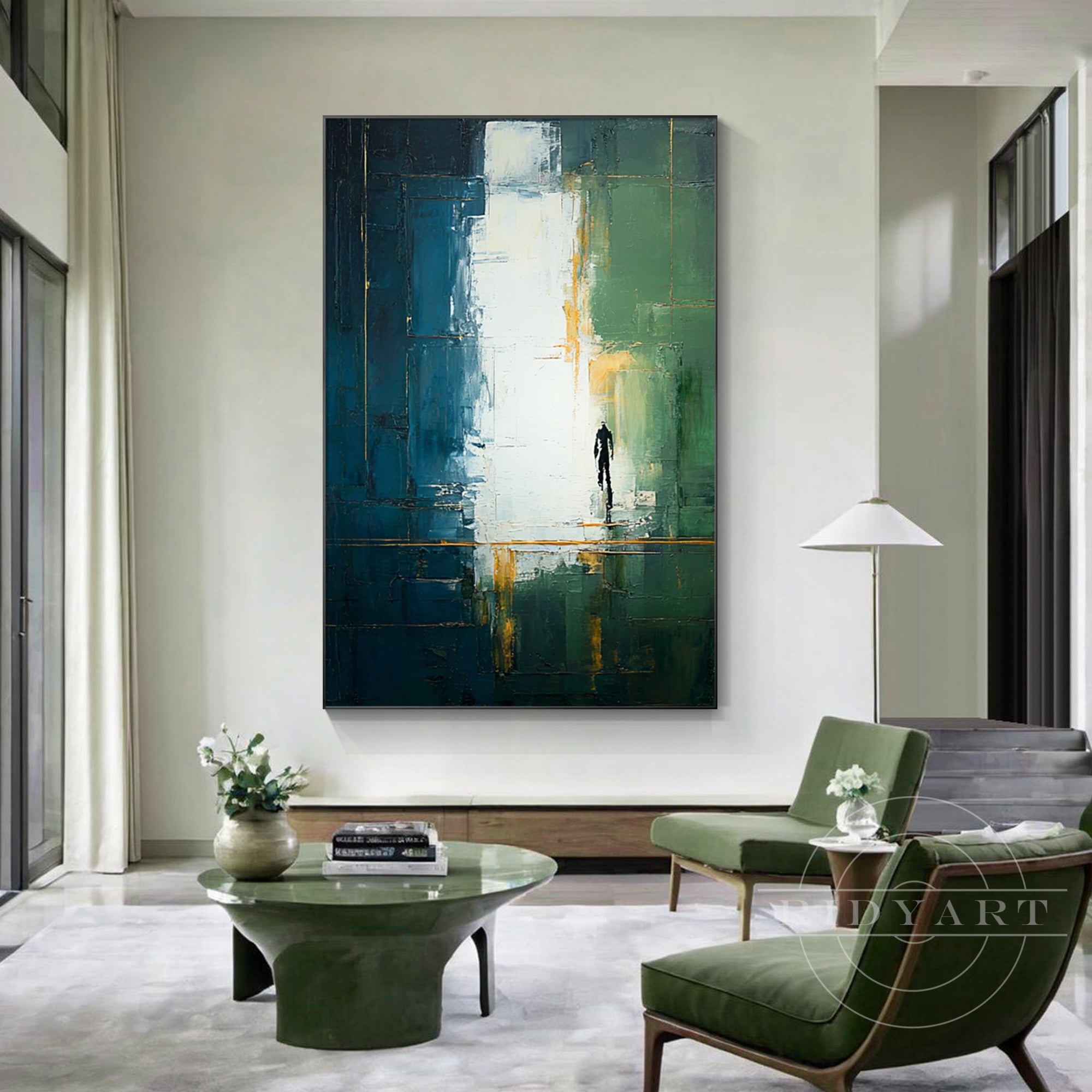 modern abstract wall art for living room decor