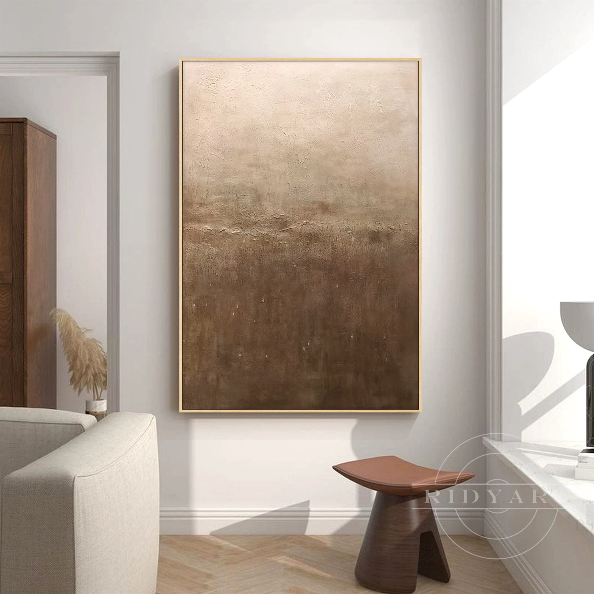 modern boho chocolate brown wall decor